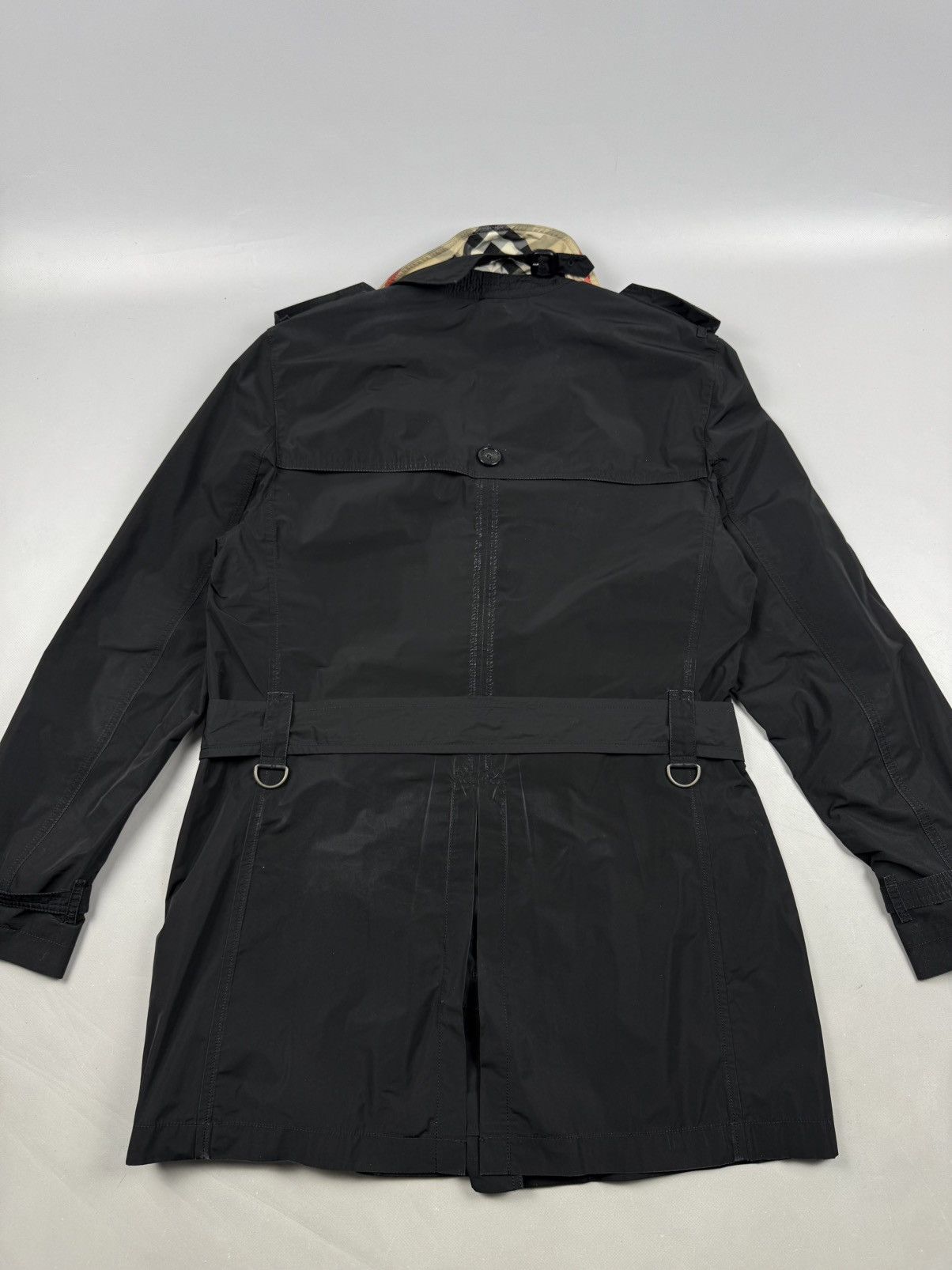 Burberry Burberry trench coat kensington iconic black model novacheck Size US L / EU 52-54 / 3 - 11 Thumbnail