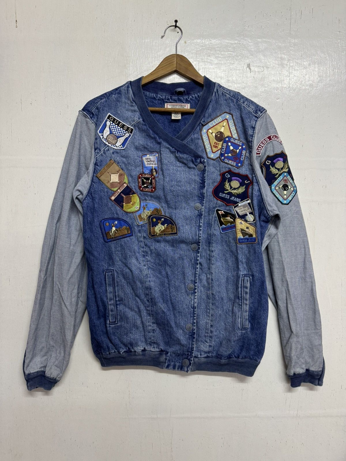 Guess × Vintage Vintage Guess Jacket Patchwork Size US M / EU 48-50 / 2 - 1 Thumbnail
