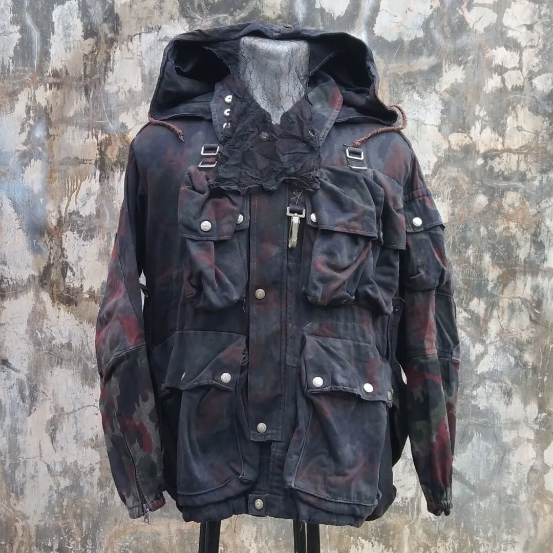 Vintage Swiss Army Alpenflage M70 Parka Coat Jacket Camouflage Size US L / EU 52-54 / 3 - 3 Thumbnail