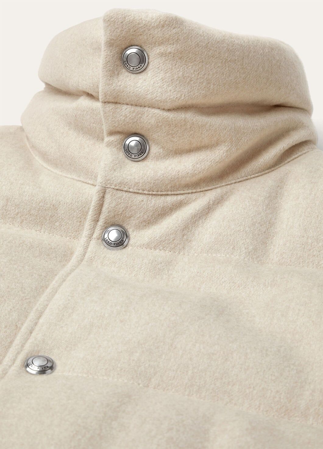 Loro Piana o1w1db10725 FAO8393 Lance Puffer Gilet in Beige Size US M / EU 48-50 / 2 - 3 Thumbnail