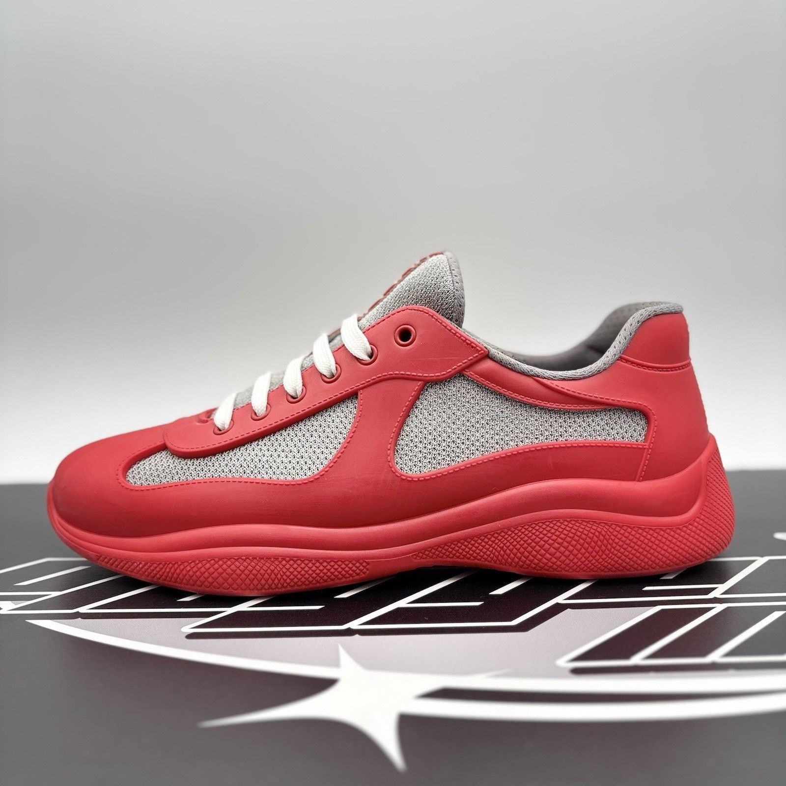 Prada Prada America's Cup Soft Rubber ' Red ' | GREAT CONDITION! Size US 11 / EU 44 - 11 Thumbnail