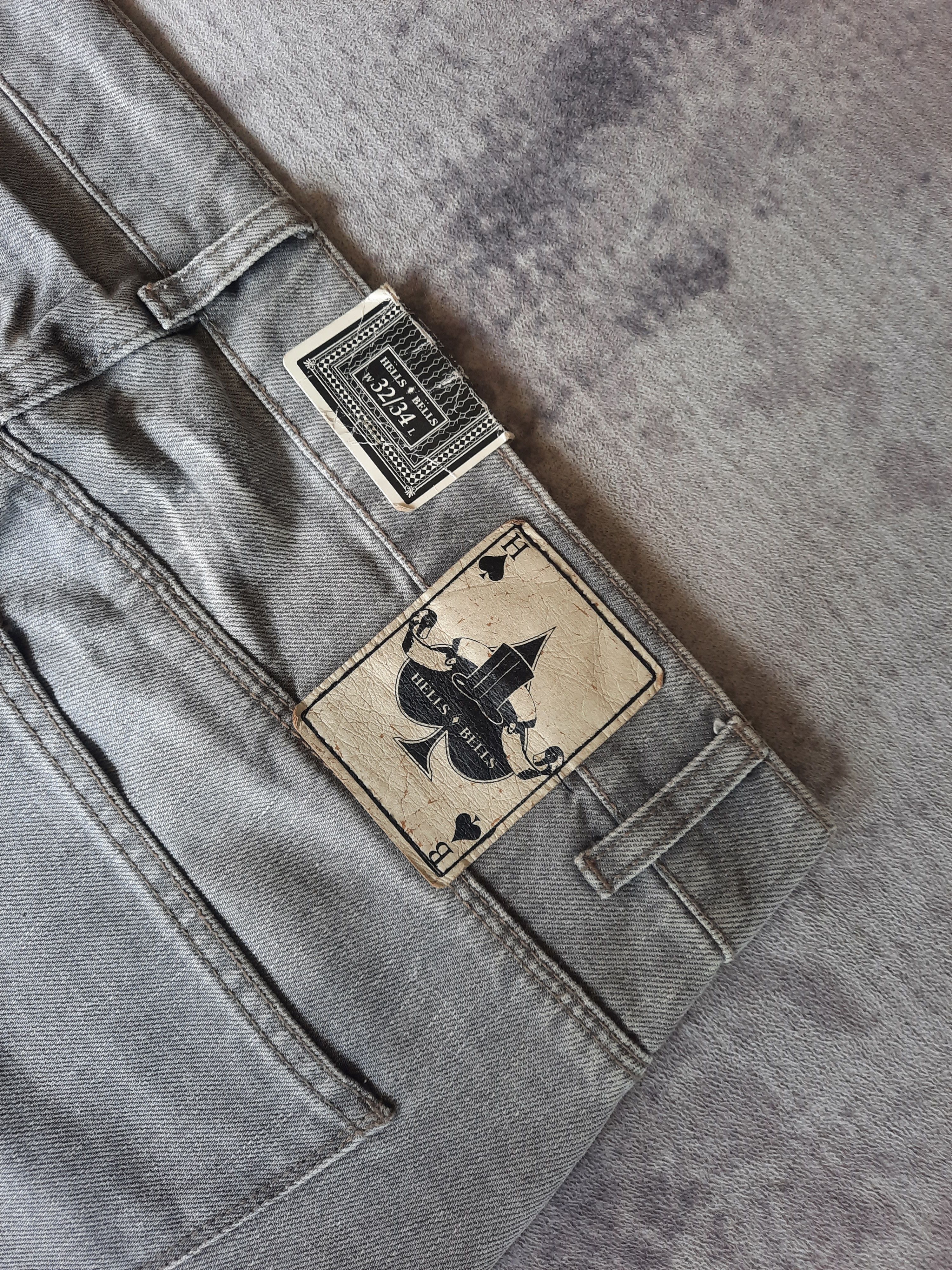 Hells Bells 🔥Hells bells stonewash gray denim jeans Size US 32 / EU 48 - 6 Thumbnail