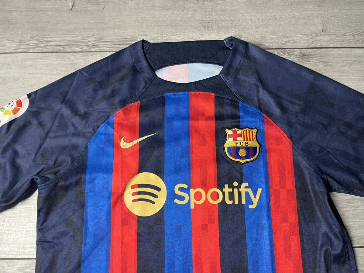 Nike Nike FC Barcelona 22-23 Stadium Home Soccer Jersey Size US XL / EU 56 / 4 - 3 Thumbnail
