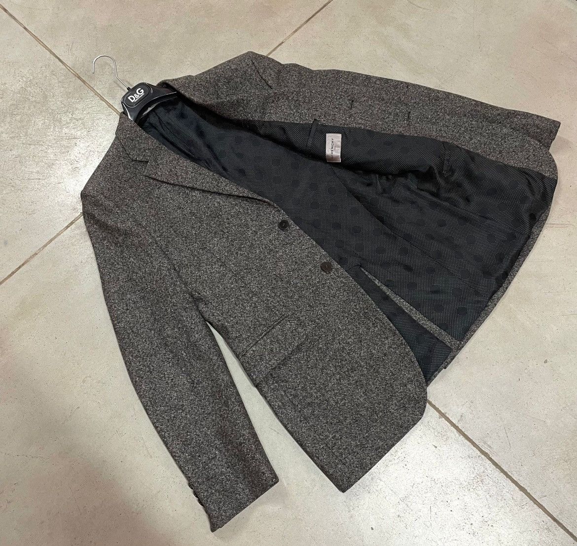 Givenchy 🔥BIG LOGO Very Rare Vintage Tweed Givenchy Jacket Blazer🔥 Size US M / EU 48-50 / 2 - 4 Thumbnail