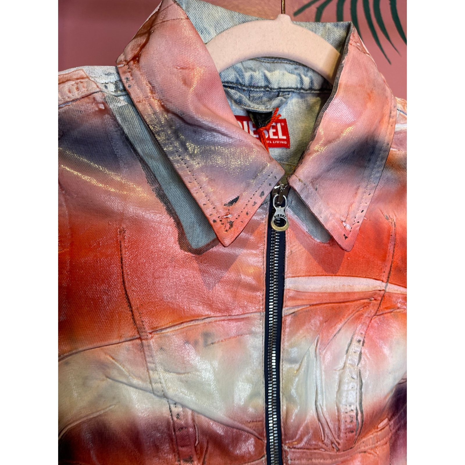 Diesel Diesel De-Smily-FSD Cropped Denim Jacket NWT XSmall Size XS / US 0-2 / IT 36-38 - 5 Thumbnail