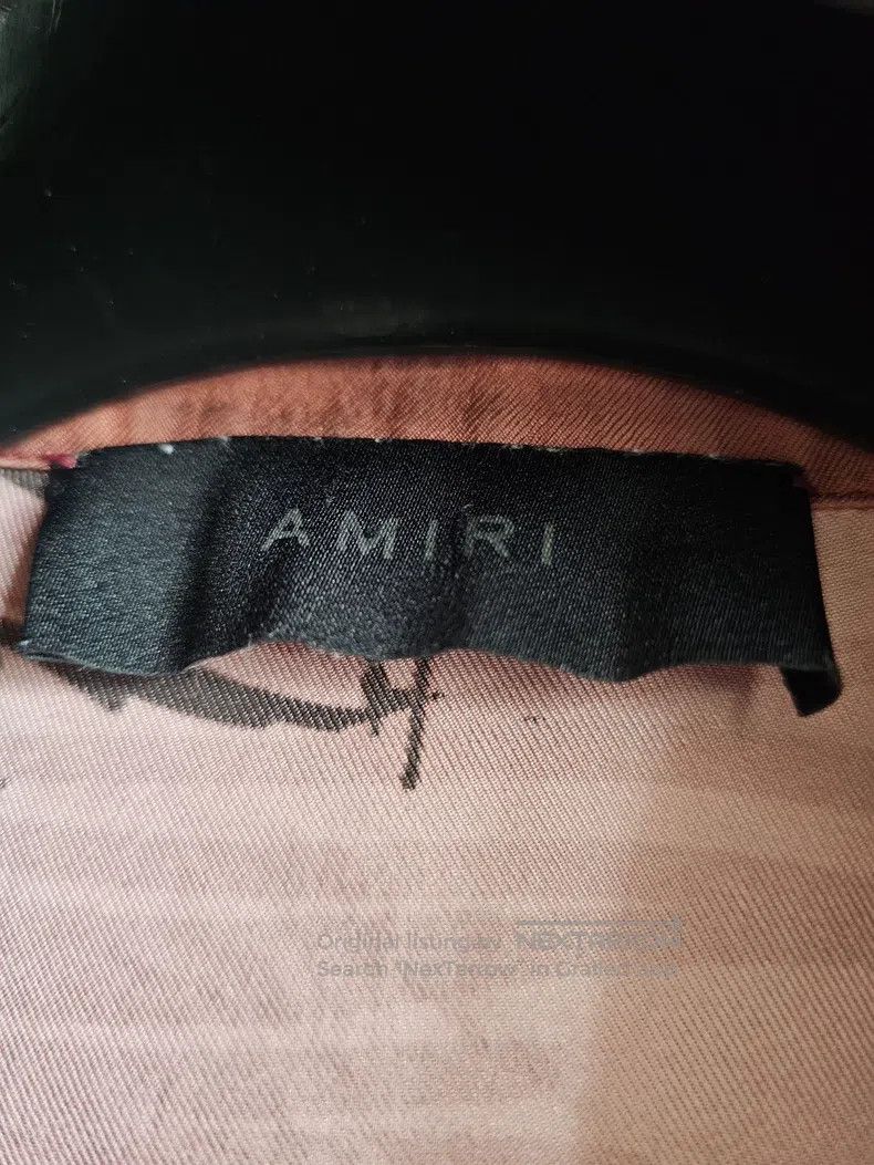 Amiri Amiri Size M Rabbit printed mulberry silk short sleeve shir Size US M / EU 48-50 / 2 - 4 Thumbnail