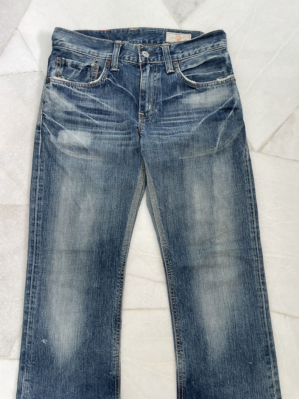 Japanese Brand RARE VINTAGE EDWIN REBEL VINTAGE FLARE JEANS Size US 30 / EU 46 - 6 Thumbnail