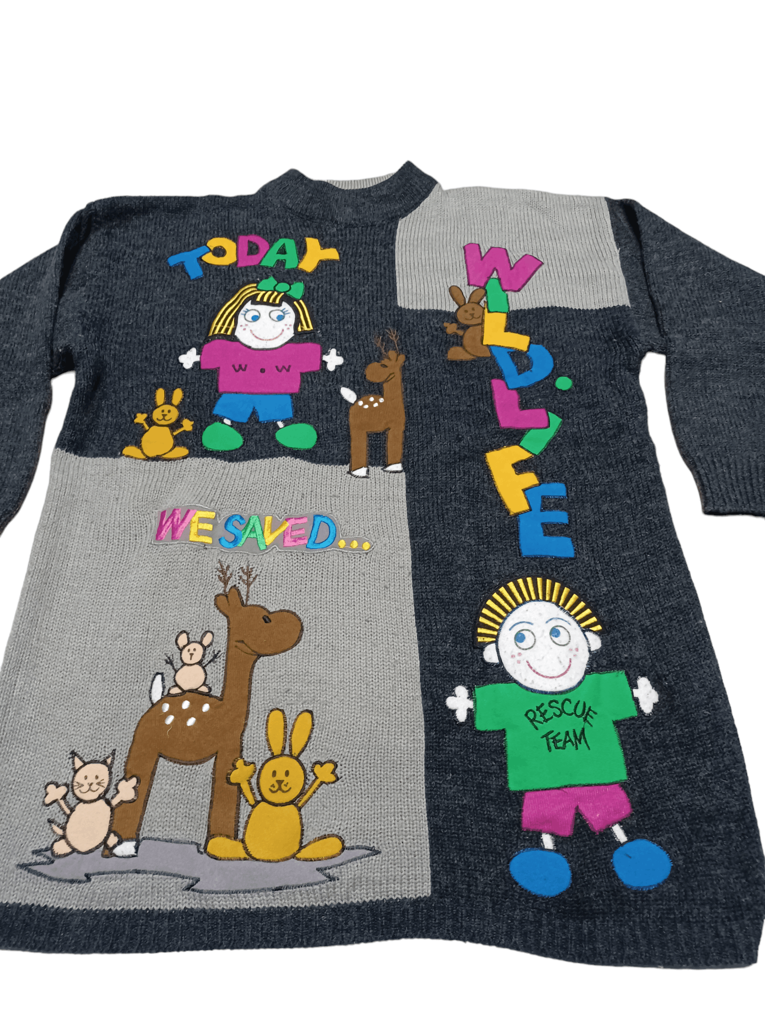 Japanese Brand FANTASTIC CRAZY Y2K VINTAGE 90S MADE IN KOREA WOOL SWEATER Size US M / EU 48-50 / 2 - 2 Thumbnail