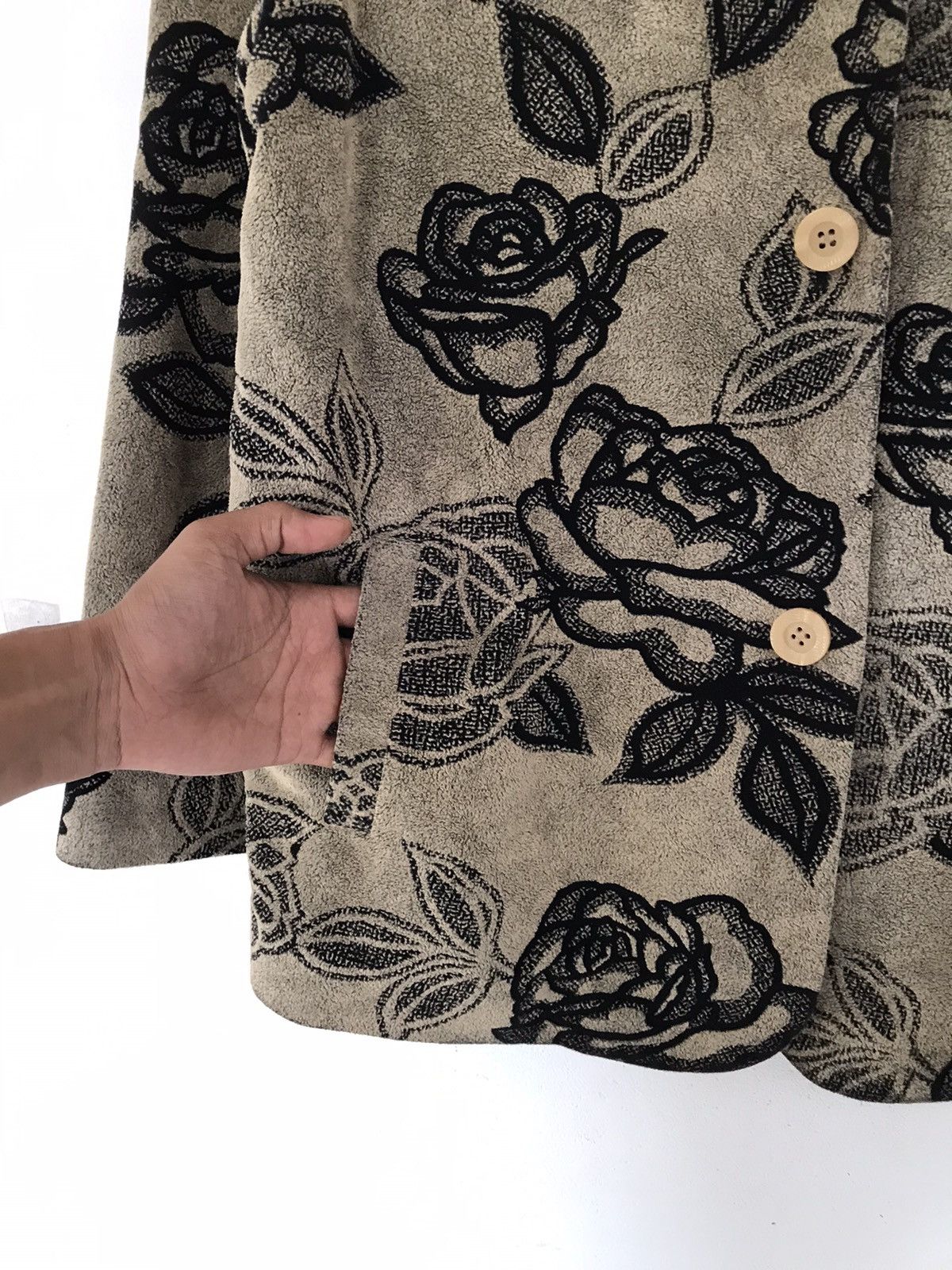 Issey Miyake Vintage Rose printed Jacket Blazer issey style Size US M / EU 48-50 / 2 - 4 Thumbnail