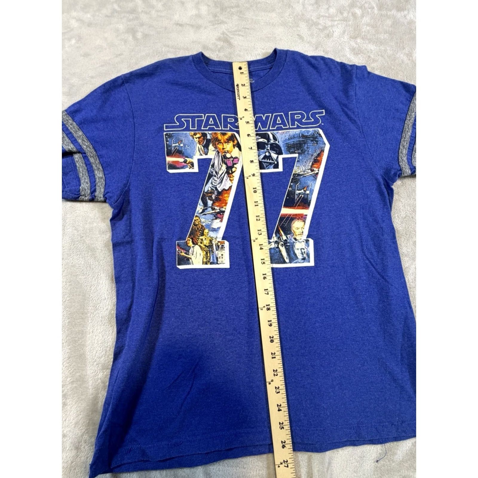 Vintage Fifth Sun Star Wars T-Shirt Men's M Blue Short Sleeve Darth Vader Logo Tee Size US M / EU 48-50 / 2 - 5 Thumbnail