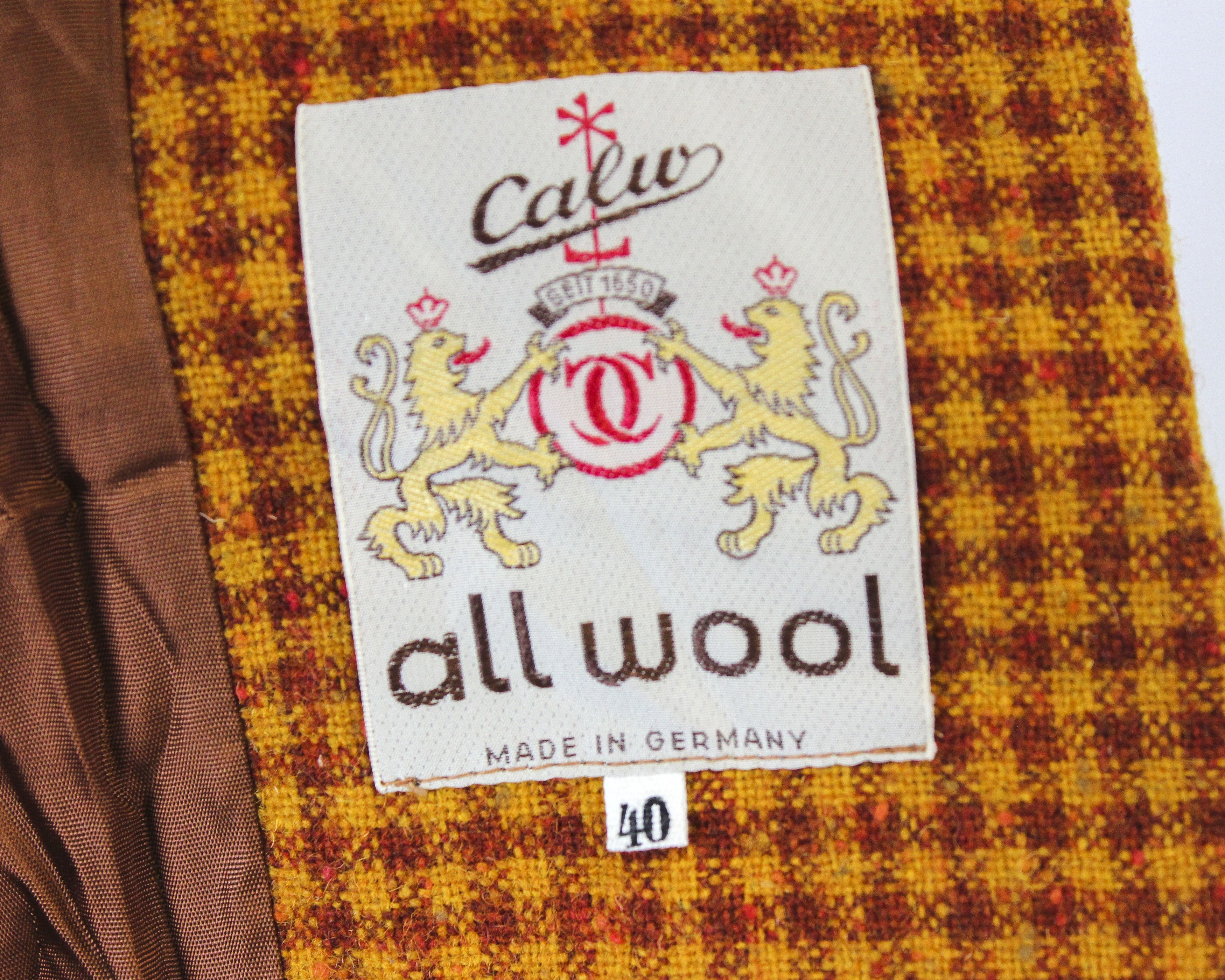Other × Vintage Calw All Wool Womens M Blazer Jacket Trachten Coat EU Jager Size M / US 6-8 / IT 42-44 - 7 Thumbnail