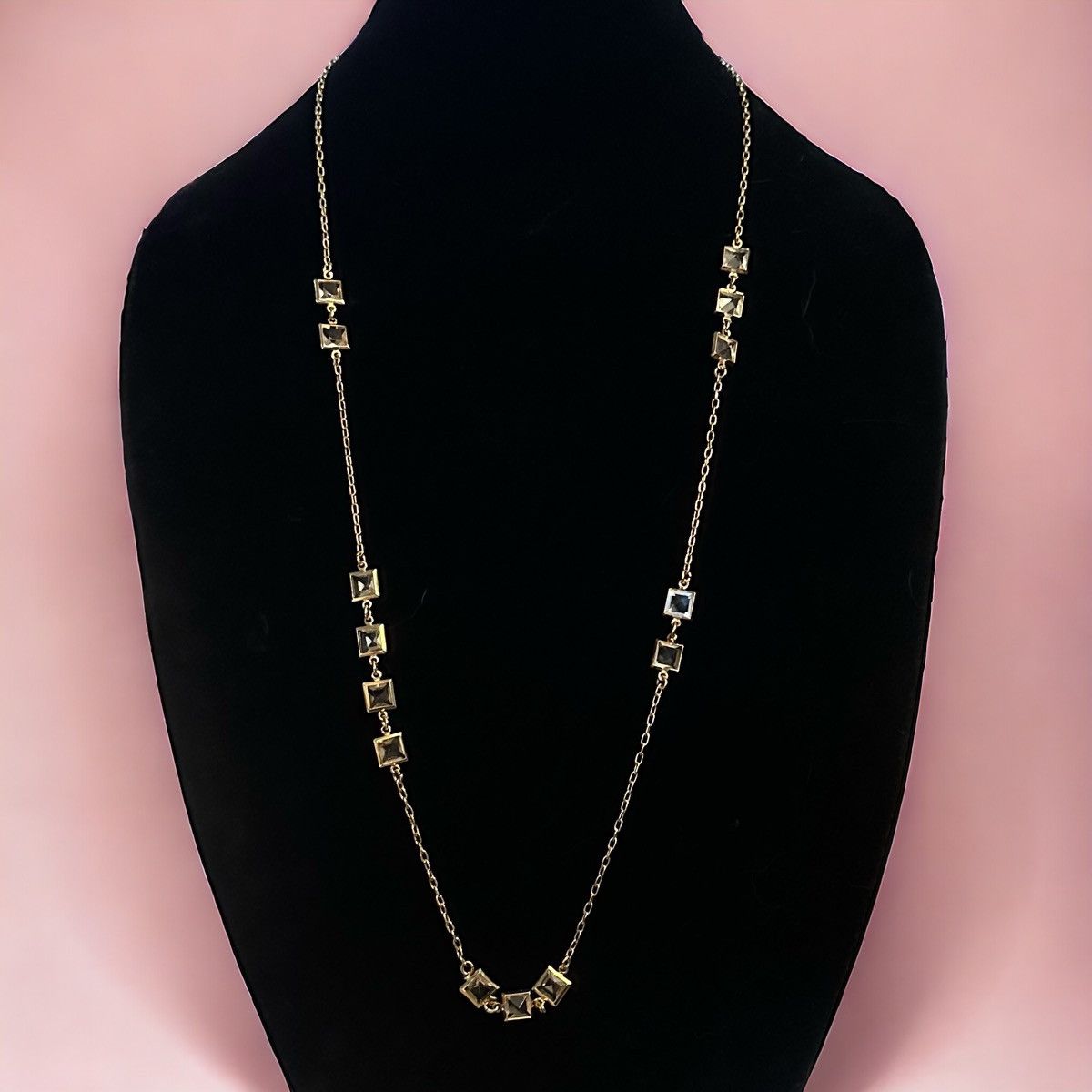 J.Crew J. Crew bezeled crystal chain necklace Size ONE SIZE - 1 Thumbnail