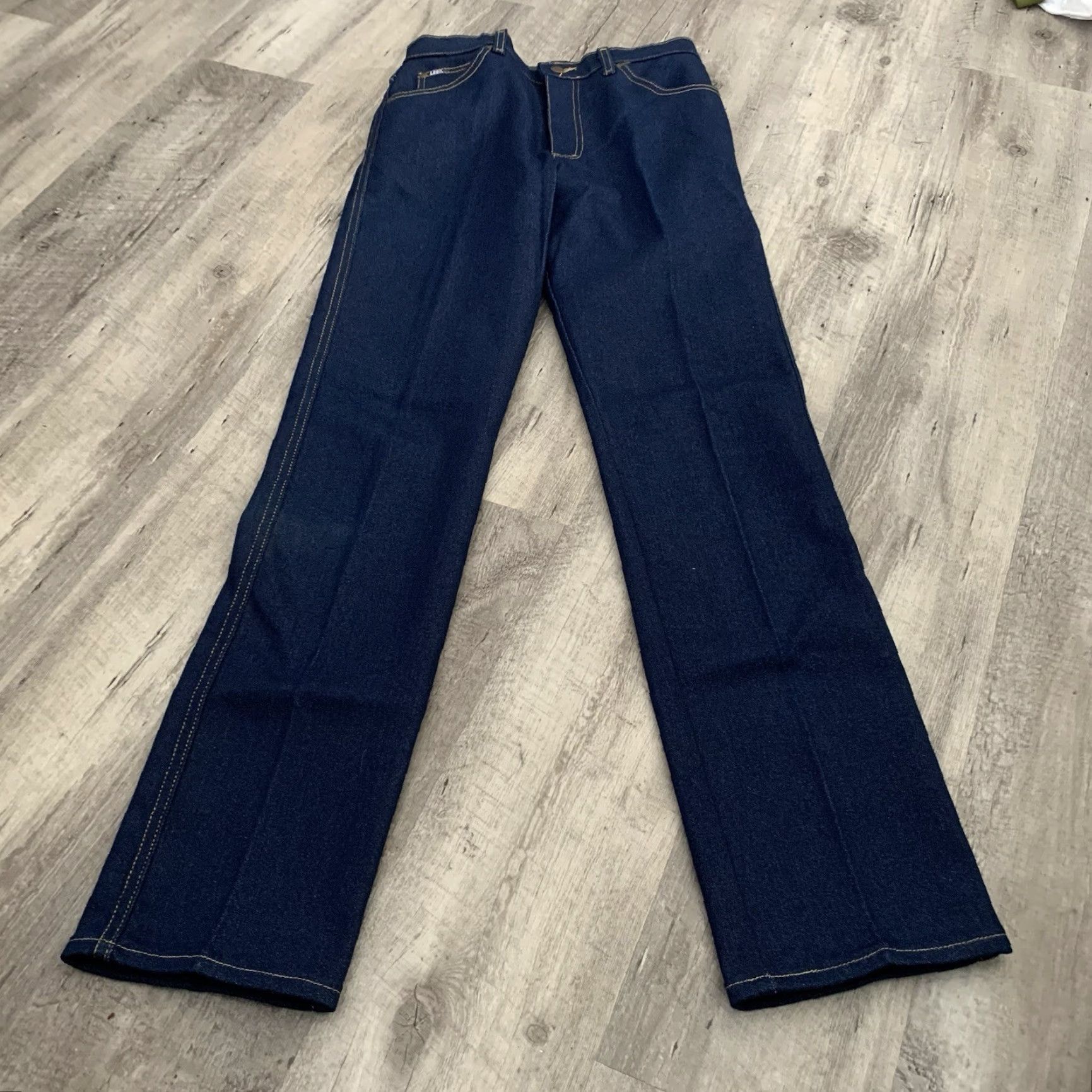 Lee VINTAGE Lee Riders Jeans MENS 31x34 REGULAR FIT STRAIGHT LEG Denim USA MADE Size US 31 - 5 Thumbnail