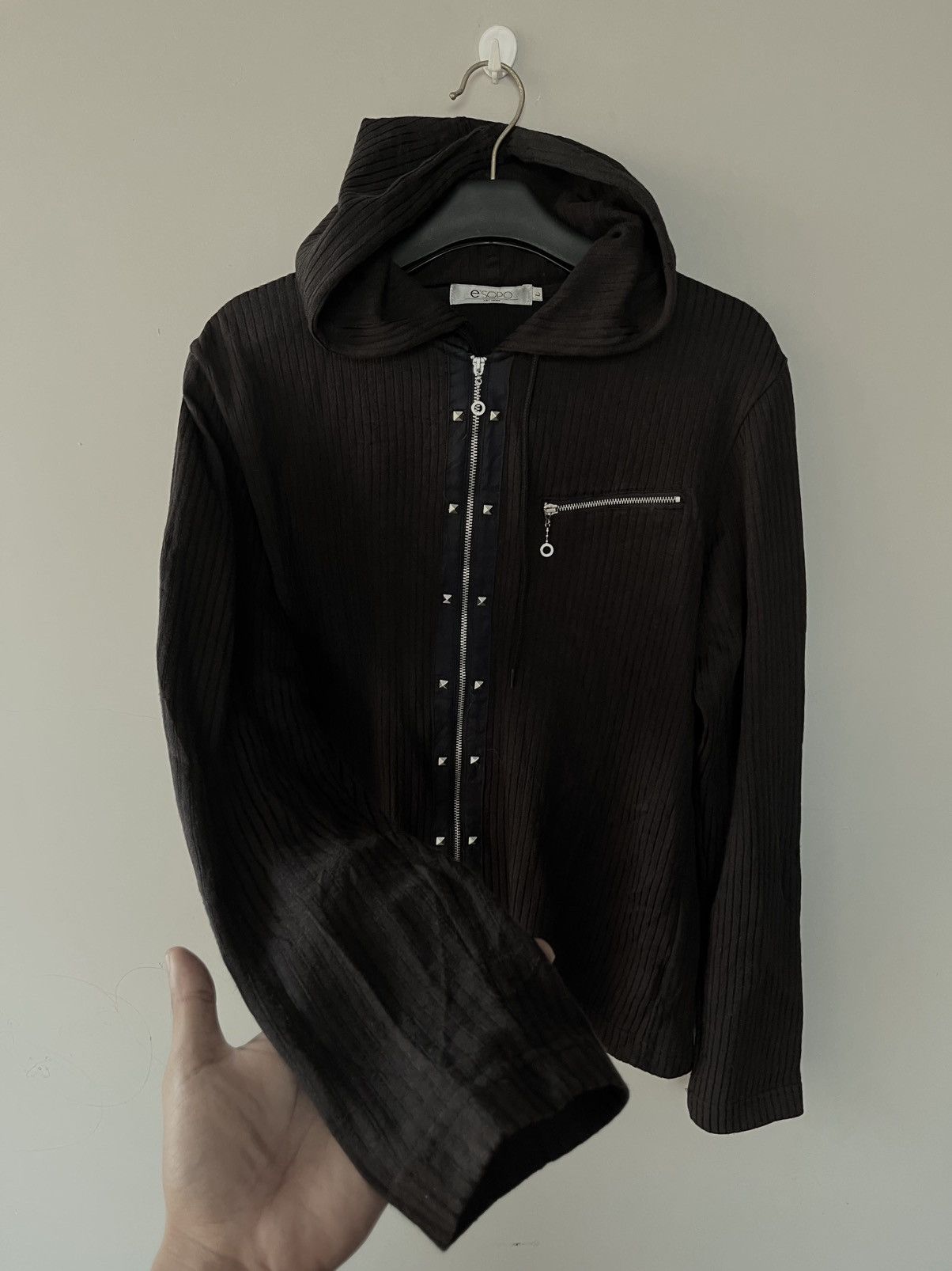 Isamu Katayama Backlash JAPANESE 2000’s E’SOPO STUDDED ZIPP HOODIE VKEI PUNK GOTHIC Size US L / EU 52-54 / 3 - 3 Thumbnail