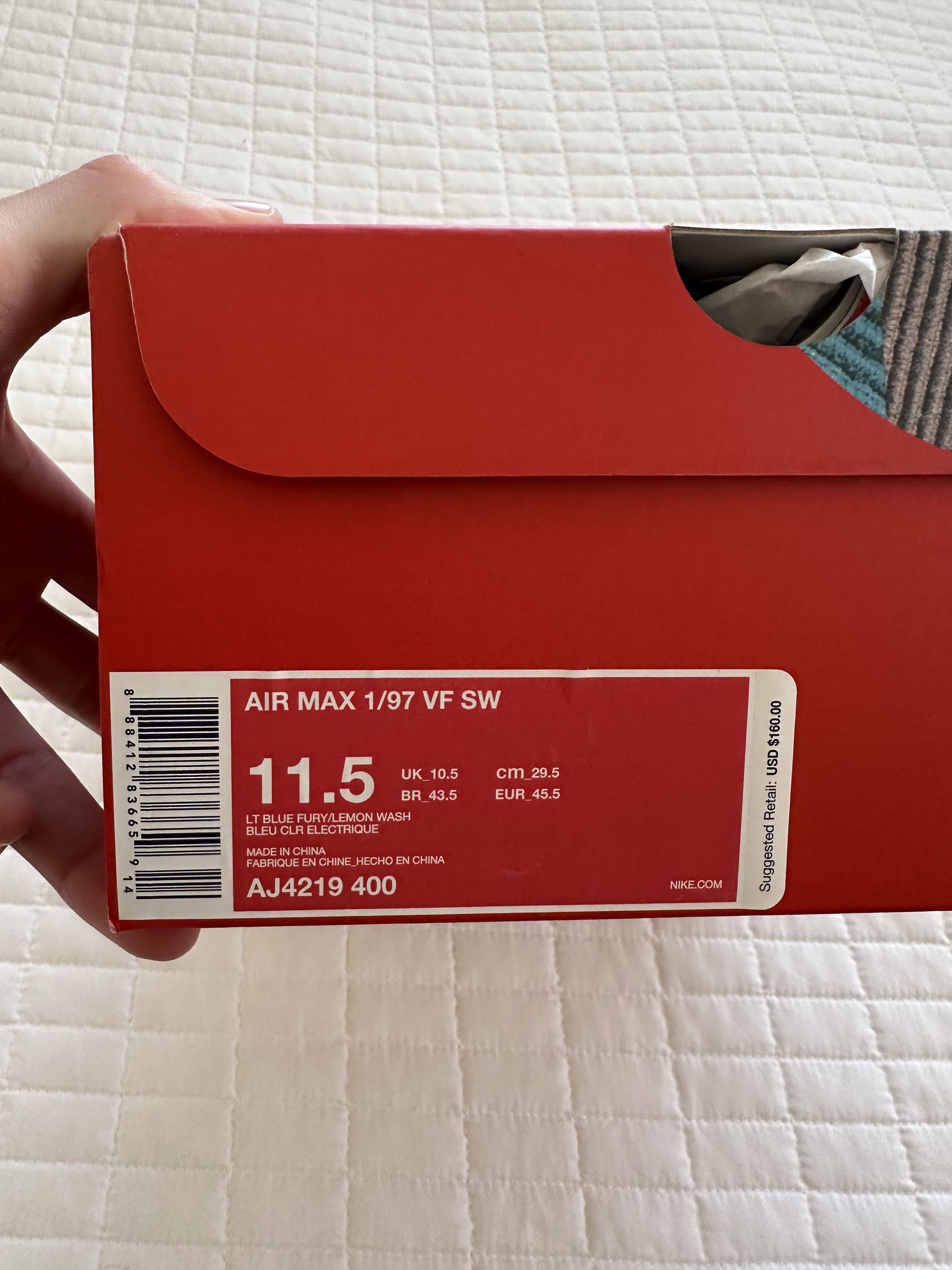 Nike Sean Wotherspoon NIKE AIR MAX 97 Size 11.5 with Box Laces Size US 11.5 / EU 44-45 - 3 Thumbnail
