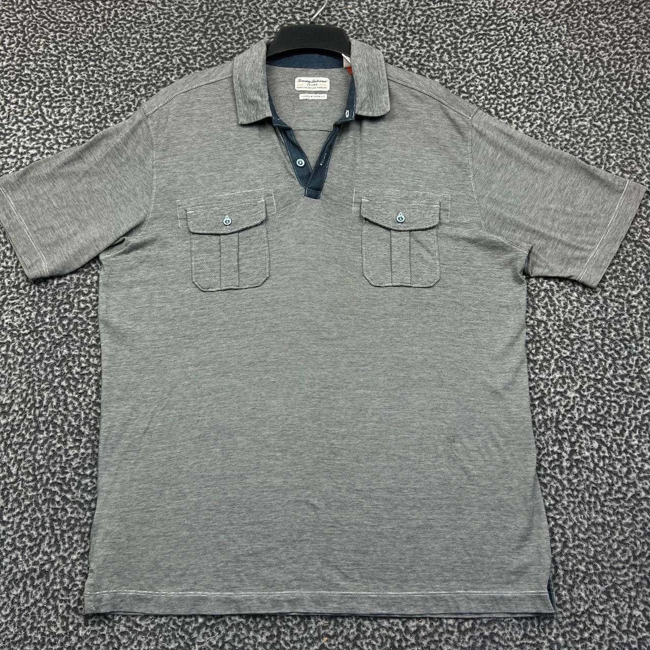 Tommy Bahama Tommy Bahama Polo Shirt Men Gray Collared Pima Cotton L Size US L / EU 52-54 / 3 - 1 Thumbnail