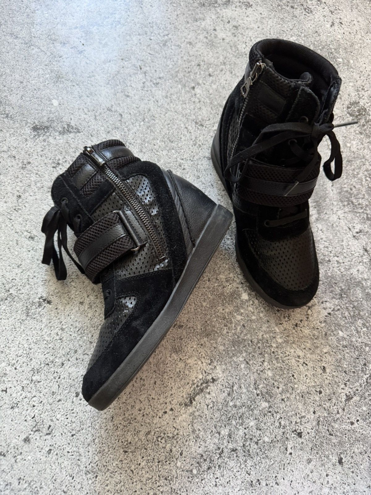 Giorgio Armani Giorgio Armani Vintage Hi-Top Sneakers isabel marant Style Size US 10 / IT 40 - 5 Thumbnail
