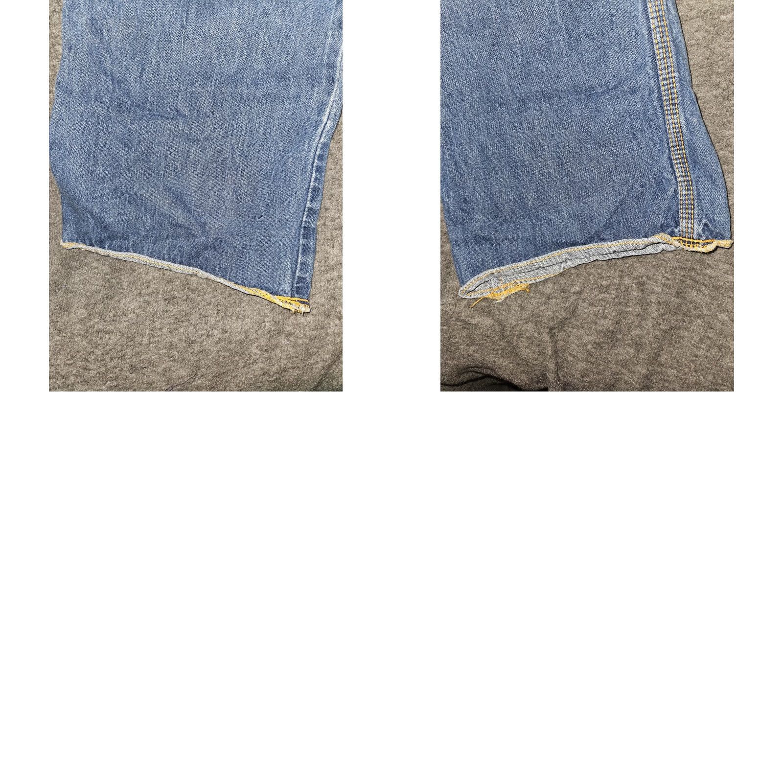 Denime VINTAGE Pentimento Jeans Womens Bootcut Denim 9 Blue High Rise 34 in Inseam Embroidered Distressed Made in USA Size 30" / US 8 / IT 44 - 9 Thumbnail