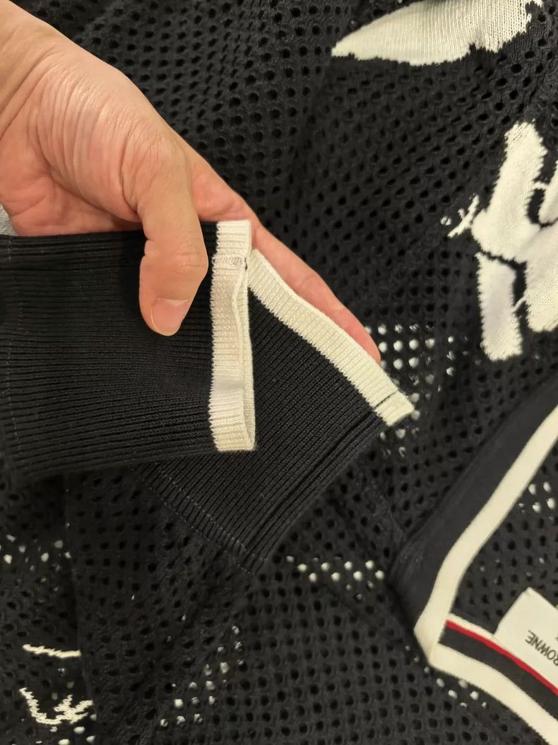Thom Browne Thom Browne Gray kite embroidered knit sweater Size XS / US 0-2 / IT 36-38 - 6 Thumbnail