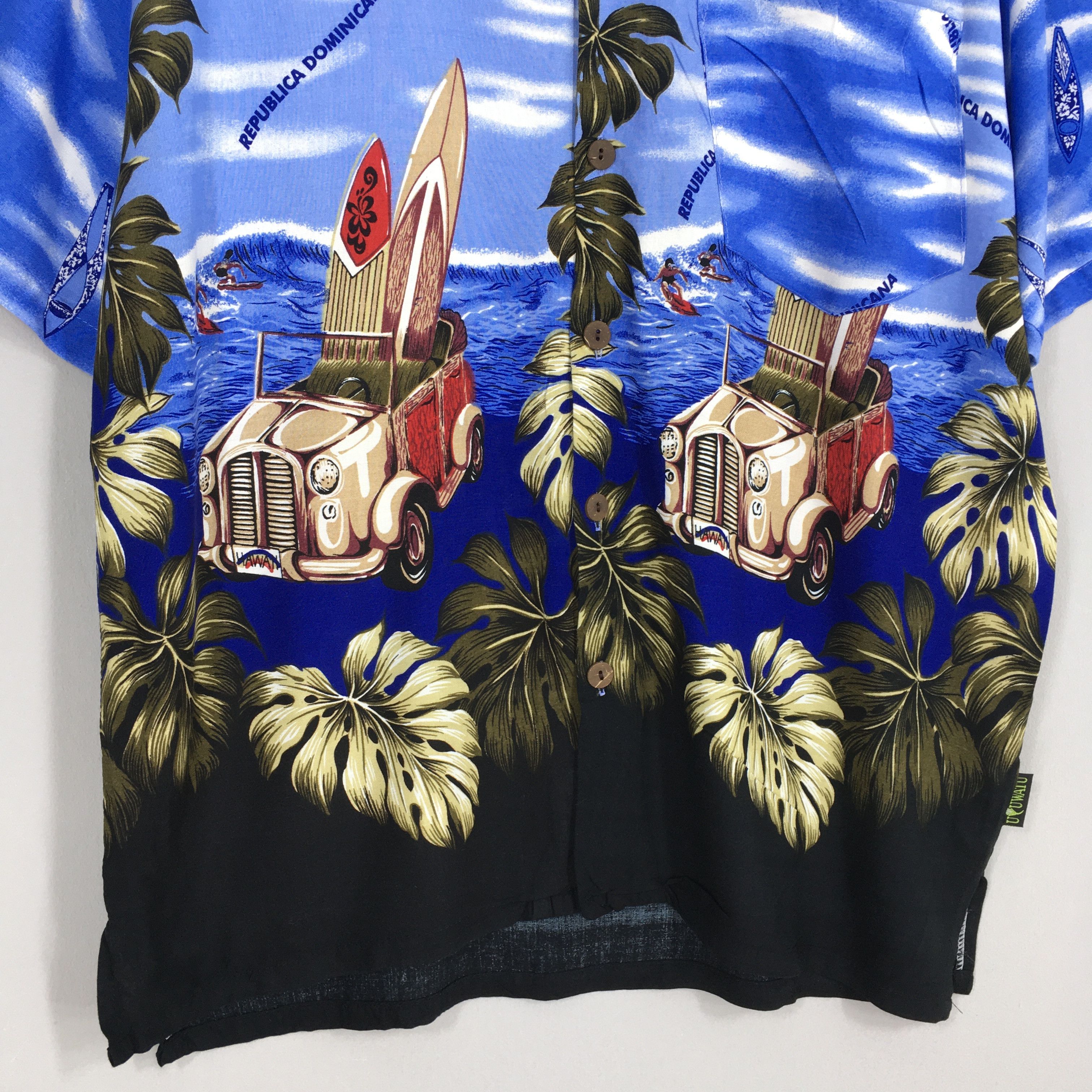 Life's a Beach Vintage Aloha Floral Classic Car Shirt Medium Size US M / EU 48-50 / 2 - 4 Thumbnail
