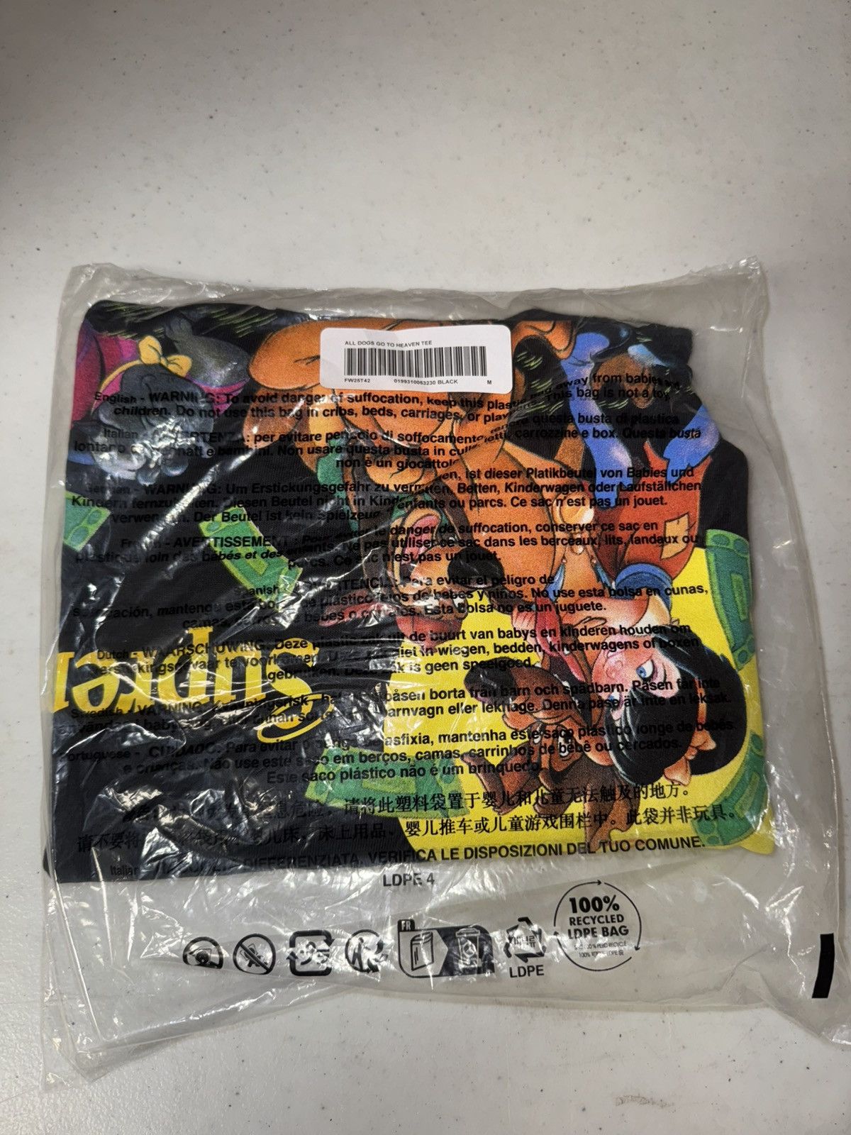 Supreme Supreme All Dogs Go To Heaven Tee Size US M / EU 48-50 / 2 - 3 Thumbnail