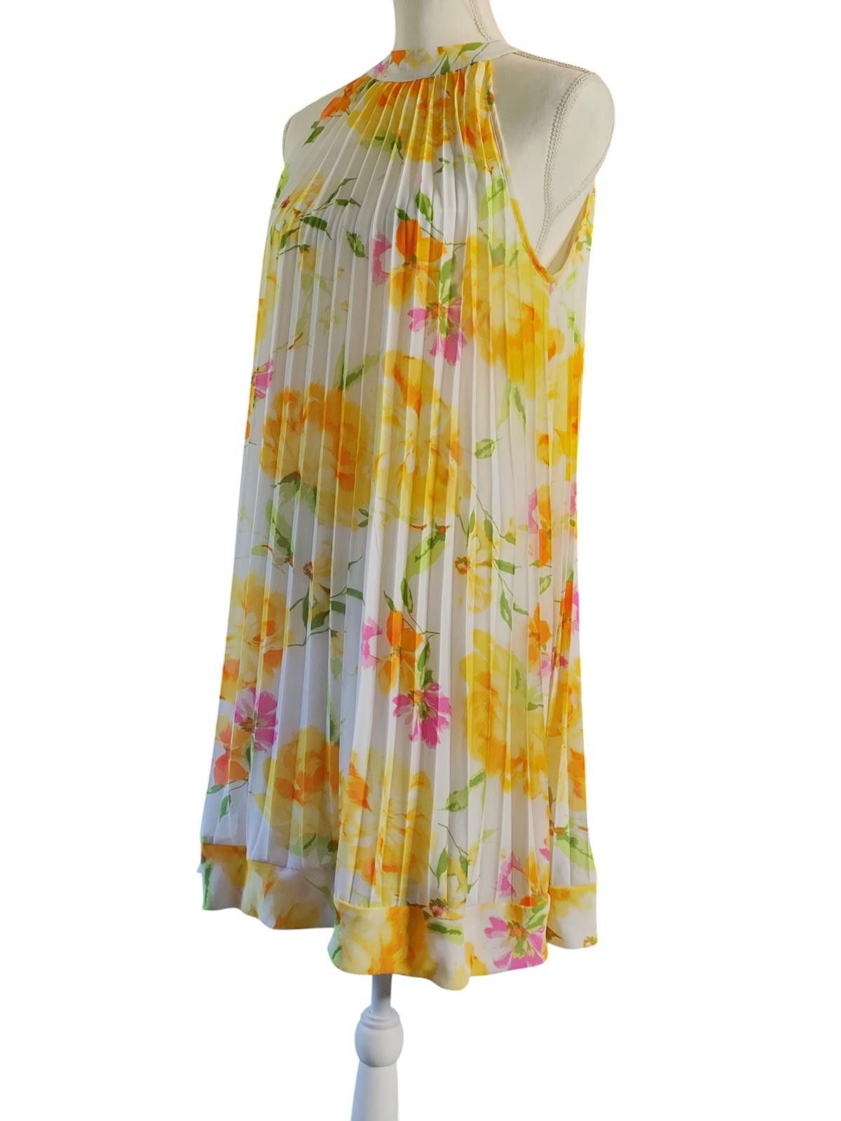 Other Emma & Michele Women's Floral Pleated Midi Dress/Halter Neck Size M / US 6-8 / IT 42-44 - 5 Thumbnail