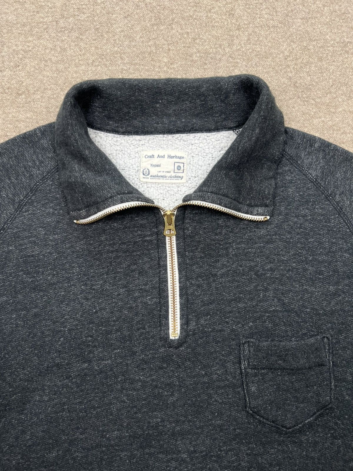 Japanese Brand Kepani Half Zip Sweatshirt Size US S / EU 44-46 / 1 - 7 Thumbnail