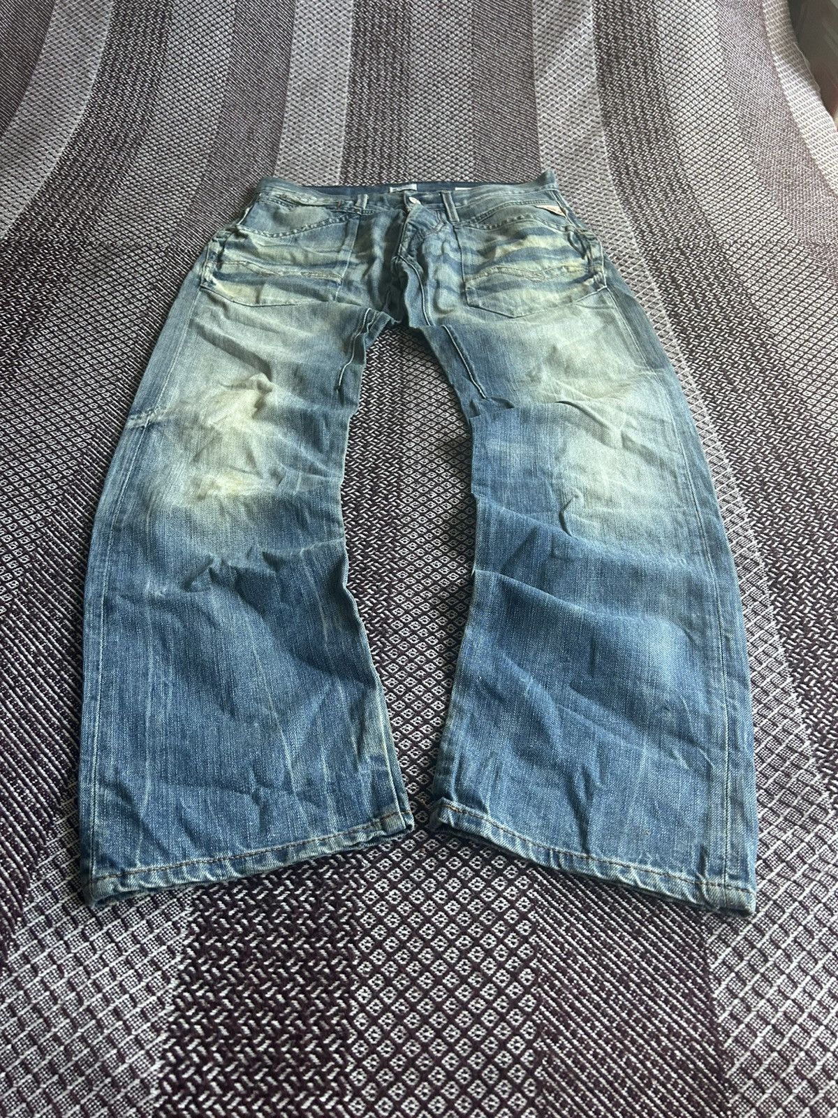 Replay Vintage Replay Denim Washed Distressed Jeans Japanese Vibe Size US 31 - 3 Thumbnail