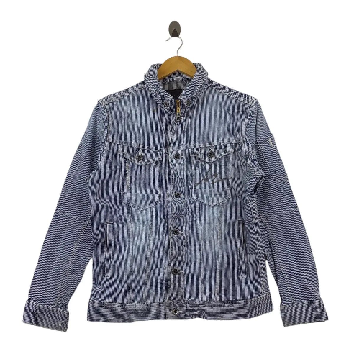 Japanese Brand × Vintage Vintage I’Z FRONTIER JAPAN Spirit Technique Denim Hikori Size L / US 10 / IT 46 - 1 Thumbnail