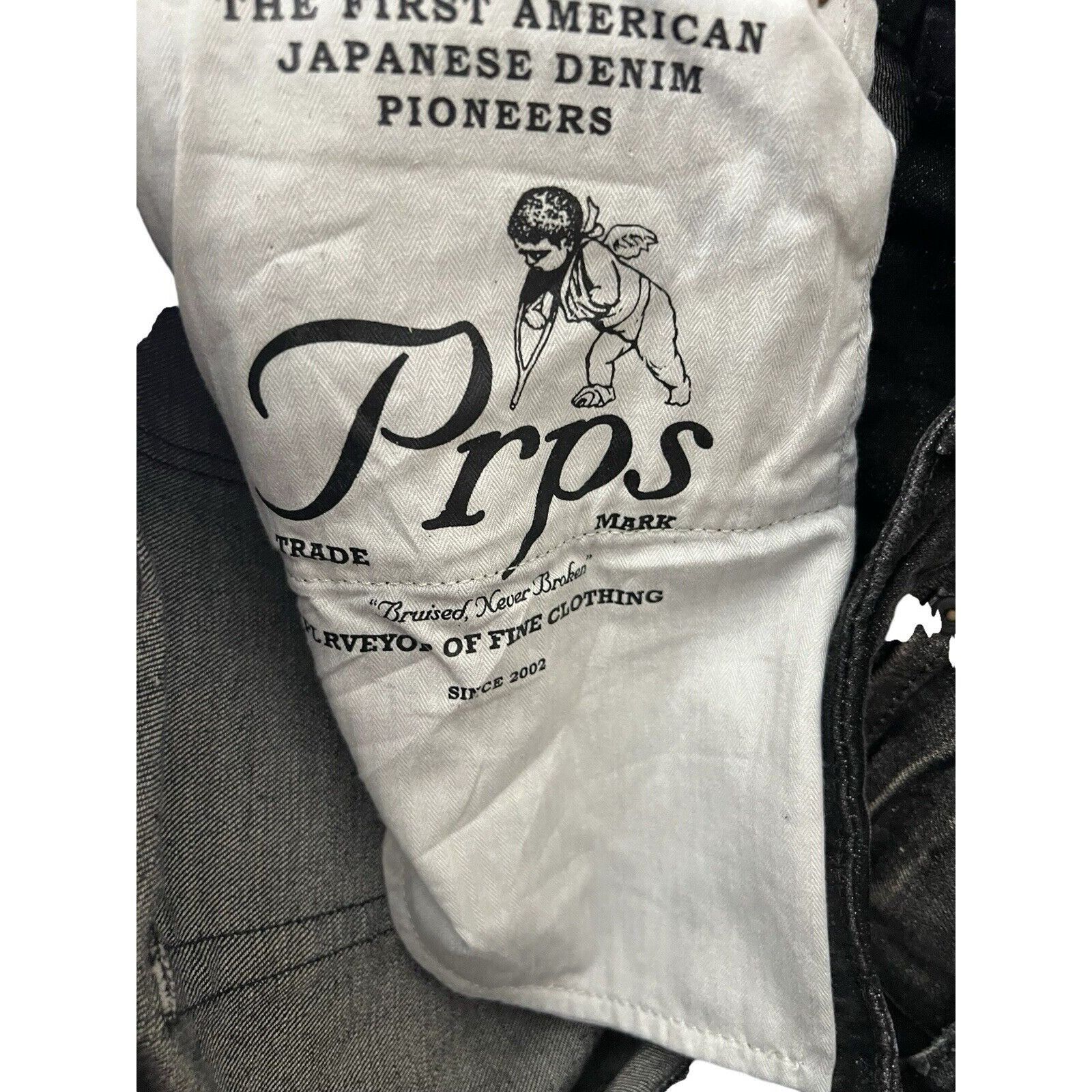 Prps PRPS Cayenne Super Skinny Fit Men's Jeans Black Size 42/32 Size US 42 / EU 58 - 5 Thumbnail