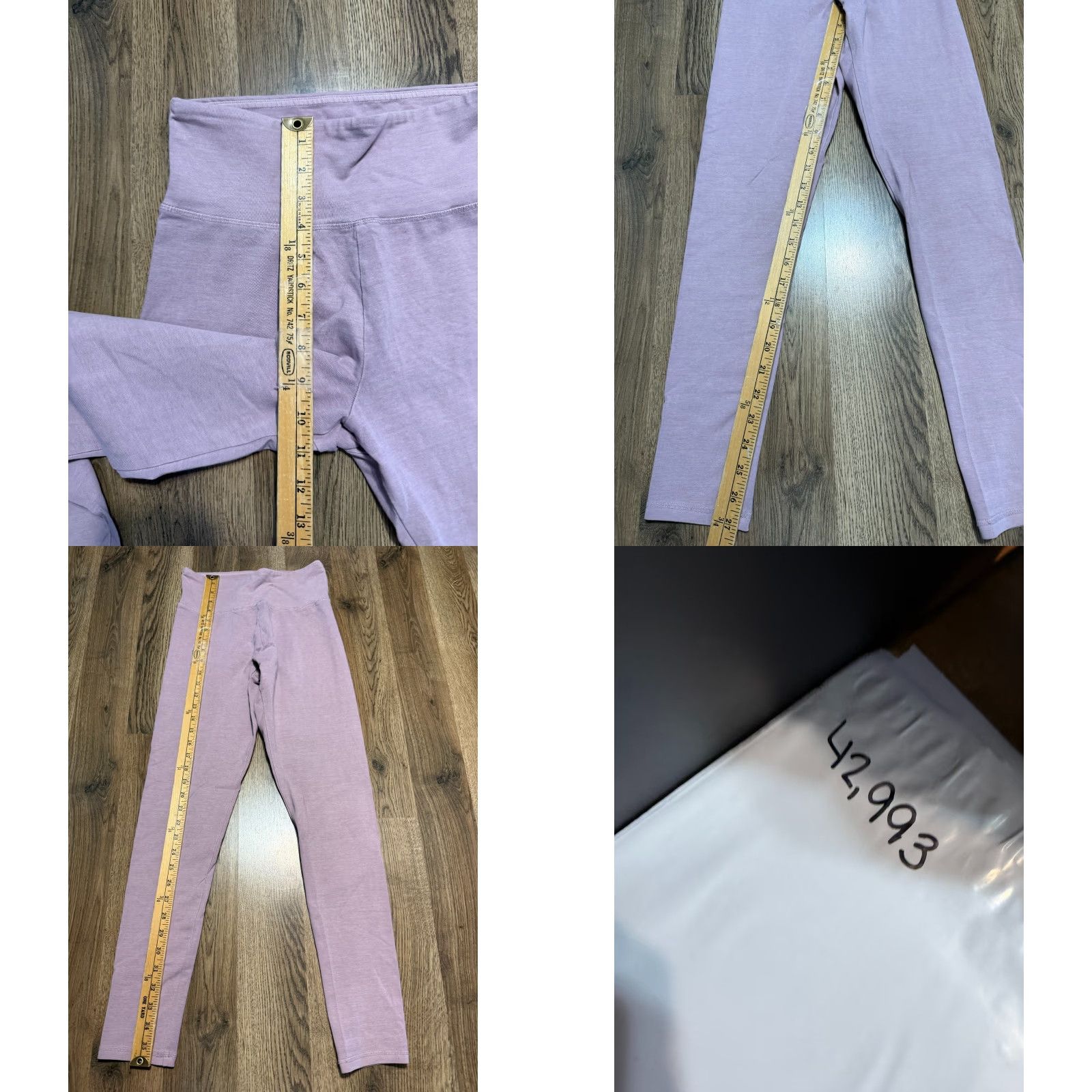 Forever 21 FOREVER 21 Leggings Pants Women's M Purple Stretch Mid Rise Casual Activewear Size 32" / US 10 / IT 46 - 8 Thumbnail