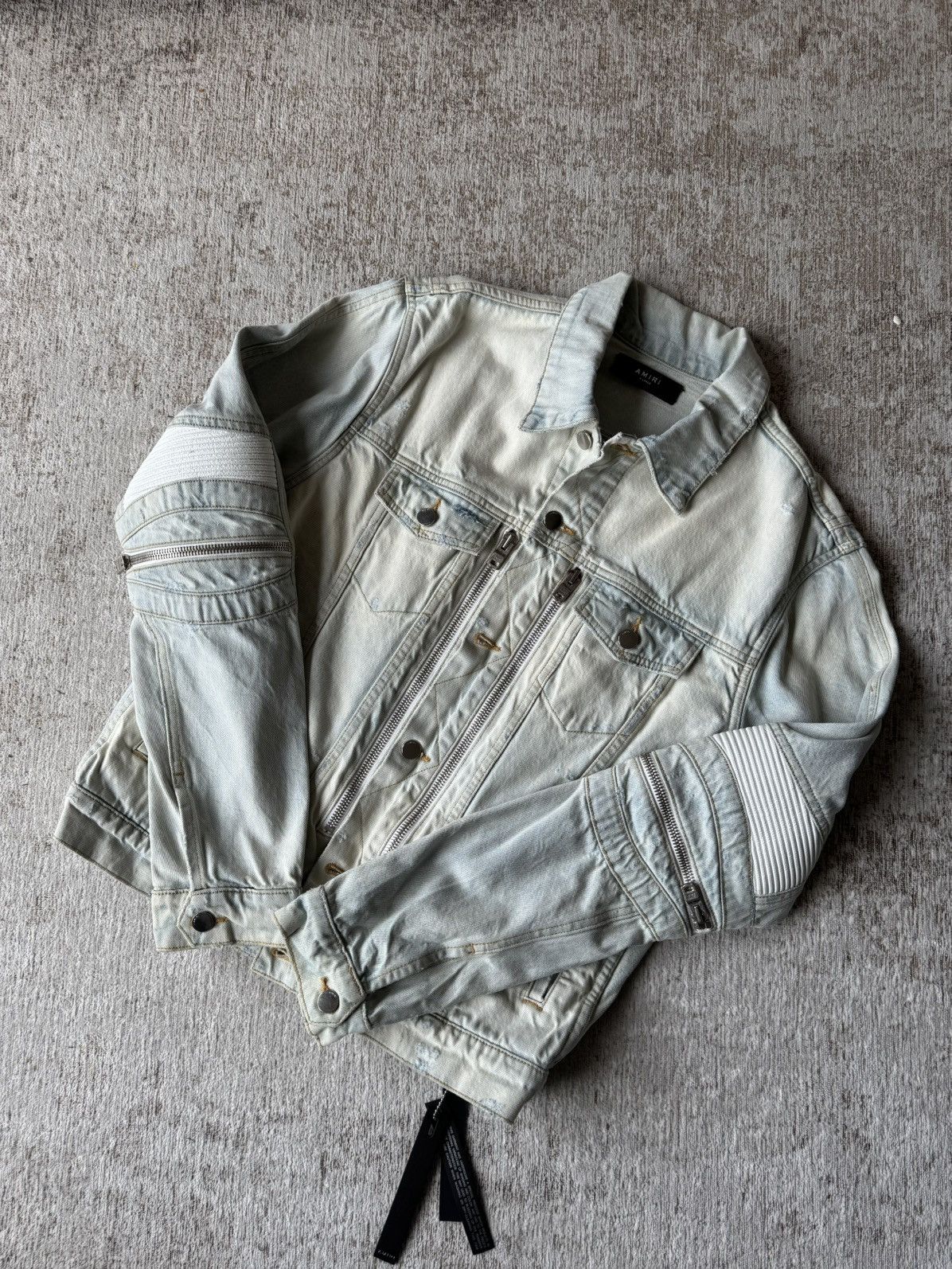 Amiri Amiri Biker Jeans jacket Size US XL / EU 56 / 4 - 1 Thumbnail