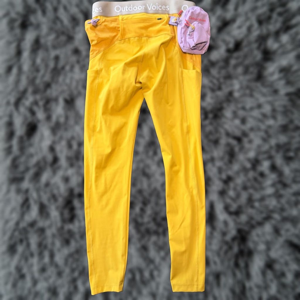 Outdoor Voices Outdoor Voices Leggings Snacks 7/8 Color Yellow Cider Women's Medium NWT Pockets Activewear Fashion Run Yoga Gym Training Size 32" / US 10 / IT 46 - 1 Thumbnail