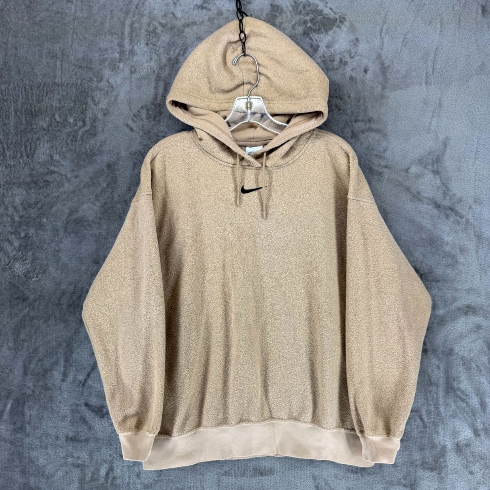 Nike Nike Essentials Hoodie Womens S Oversized Fleece Pullover Tan Hemp DD5118-200 Chardonnay? Size S / US 4 / IT 40 - 2 Thumbnail