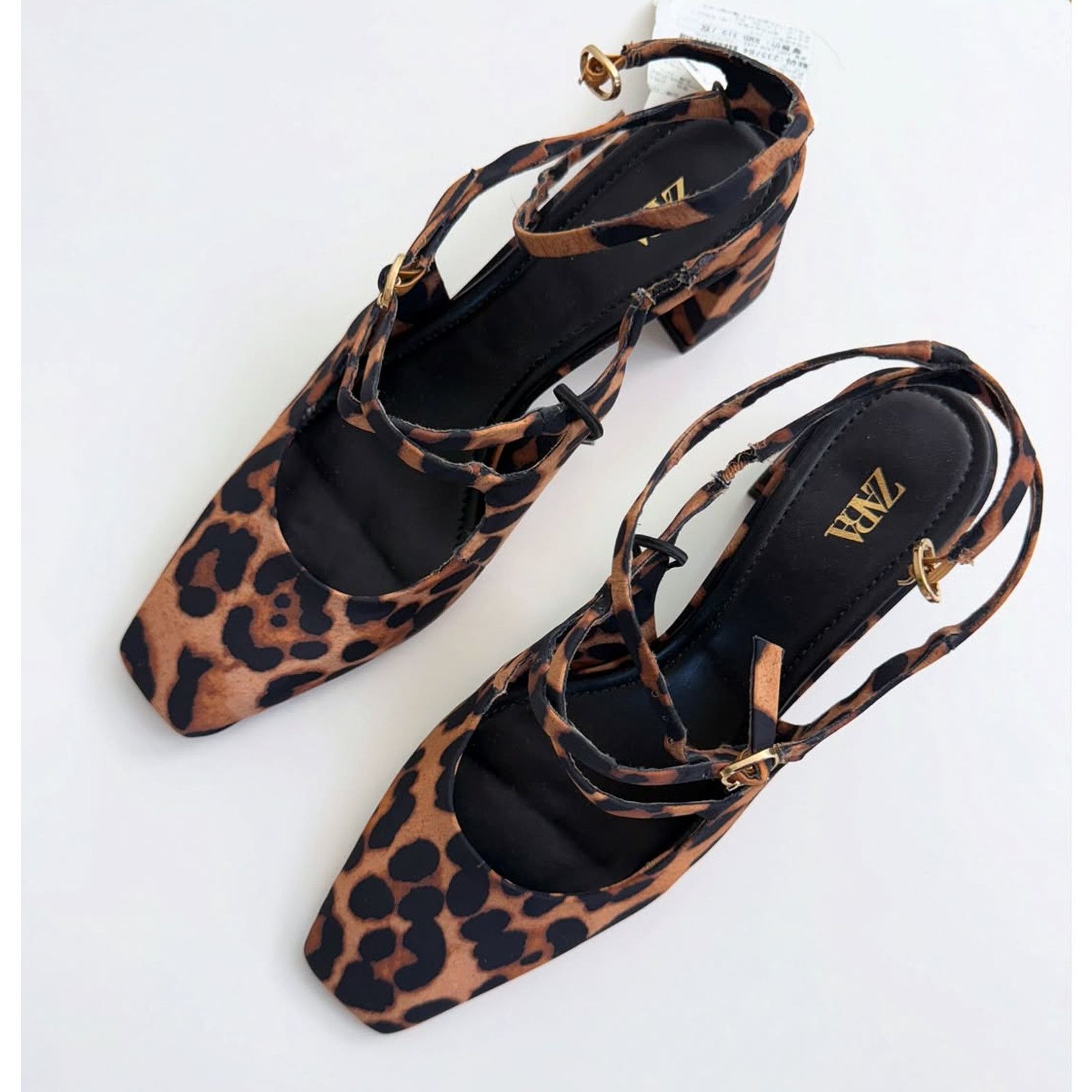 Zara ZARA Leopard Print Mary Jane Block Heels NWT – Animal Print Size US 9 / IT 39 - 8 Thumbnail
