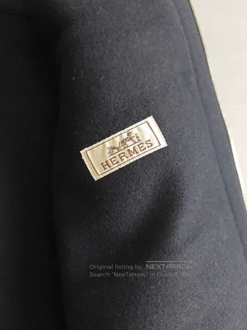 Hermes Hermes Men's wool jacket, navy blue, 100% wool, autumn and Size US L / EU 52-54 / 3 - 4 Thumbnail