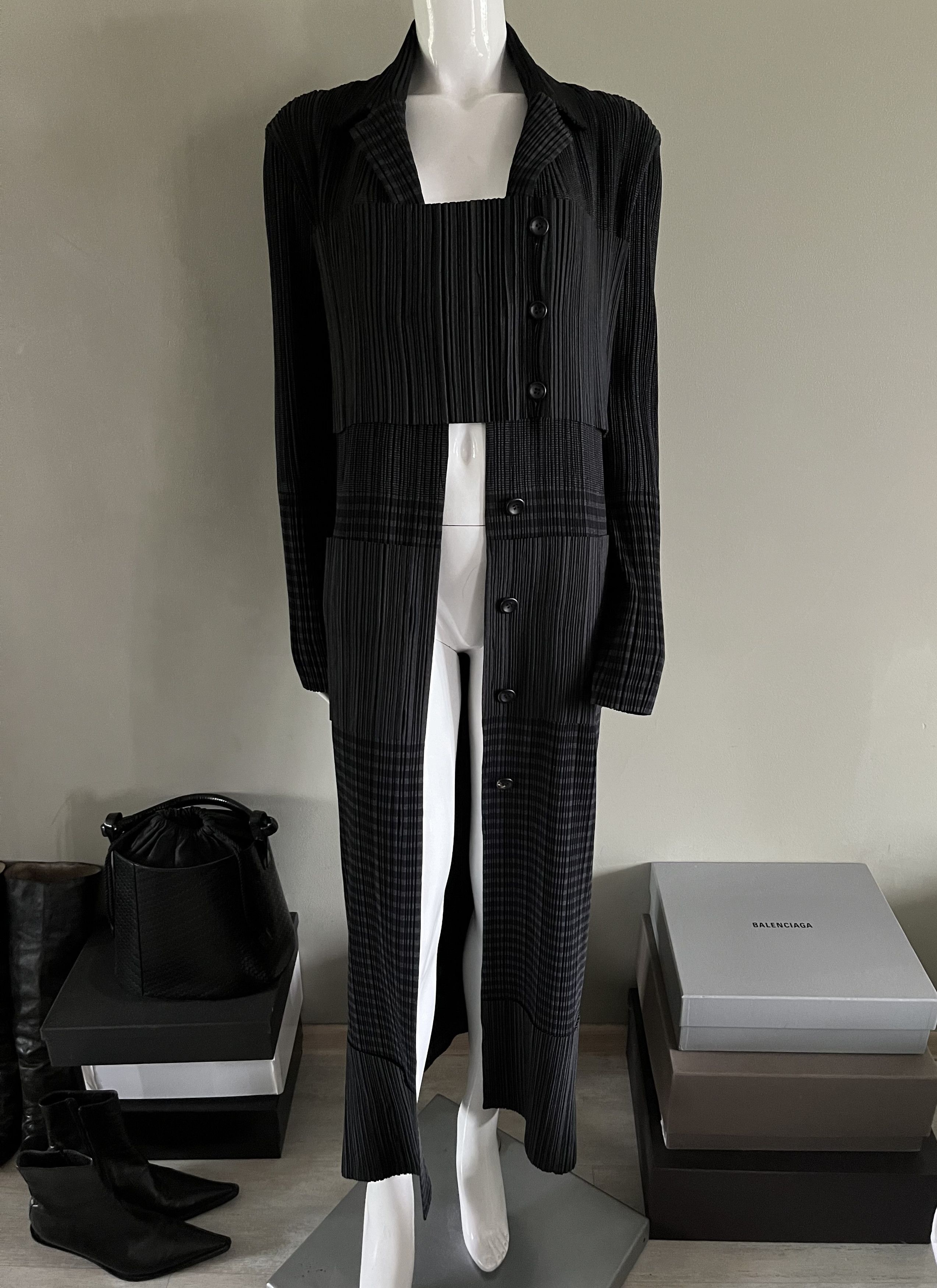 Issey Miyake Issey Miyake Coat Rare Mainline Size L / US 10 / IT 46 - 16 Thumbnail