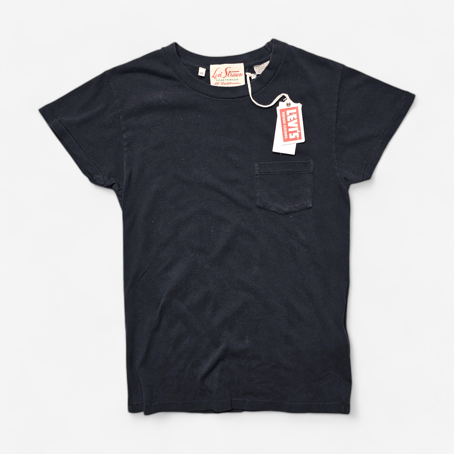 Levi's Vintage Clothing NWT LVC Levi's Vintage Clothing 1950s Sportswear Tee Black Size US XS / EU 42 / 0 - 2 Thumbnail