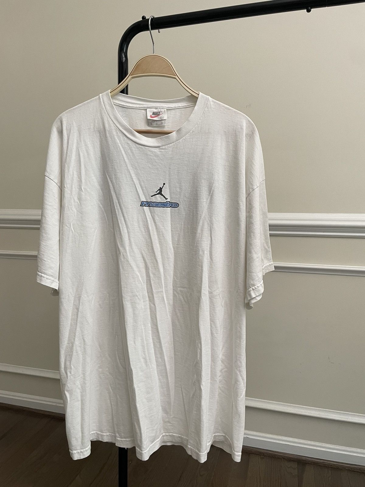 Nike × Supreme Vintage 90s White Nike Art Graphic Tee Unsoundrags NCAA Size US XL / EU 56 / 4 - 3 Thumbnail