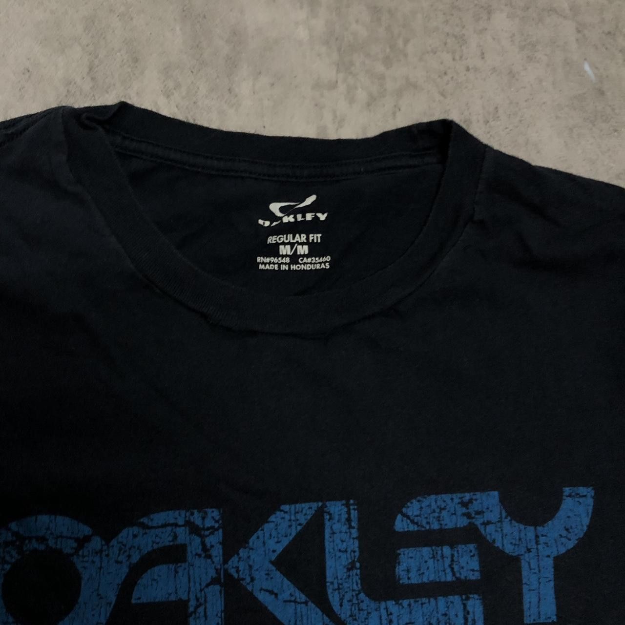 Oakley Black Oakley t-shirt with blue logo #Oakley Size US M / EU 48-50 / 2 - 3 Thumbnail