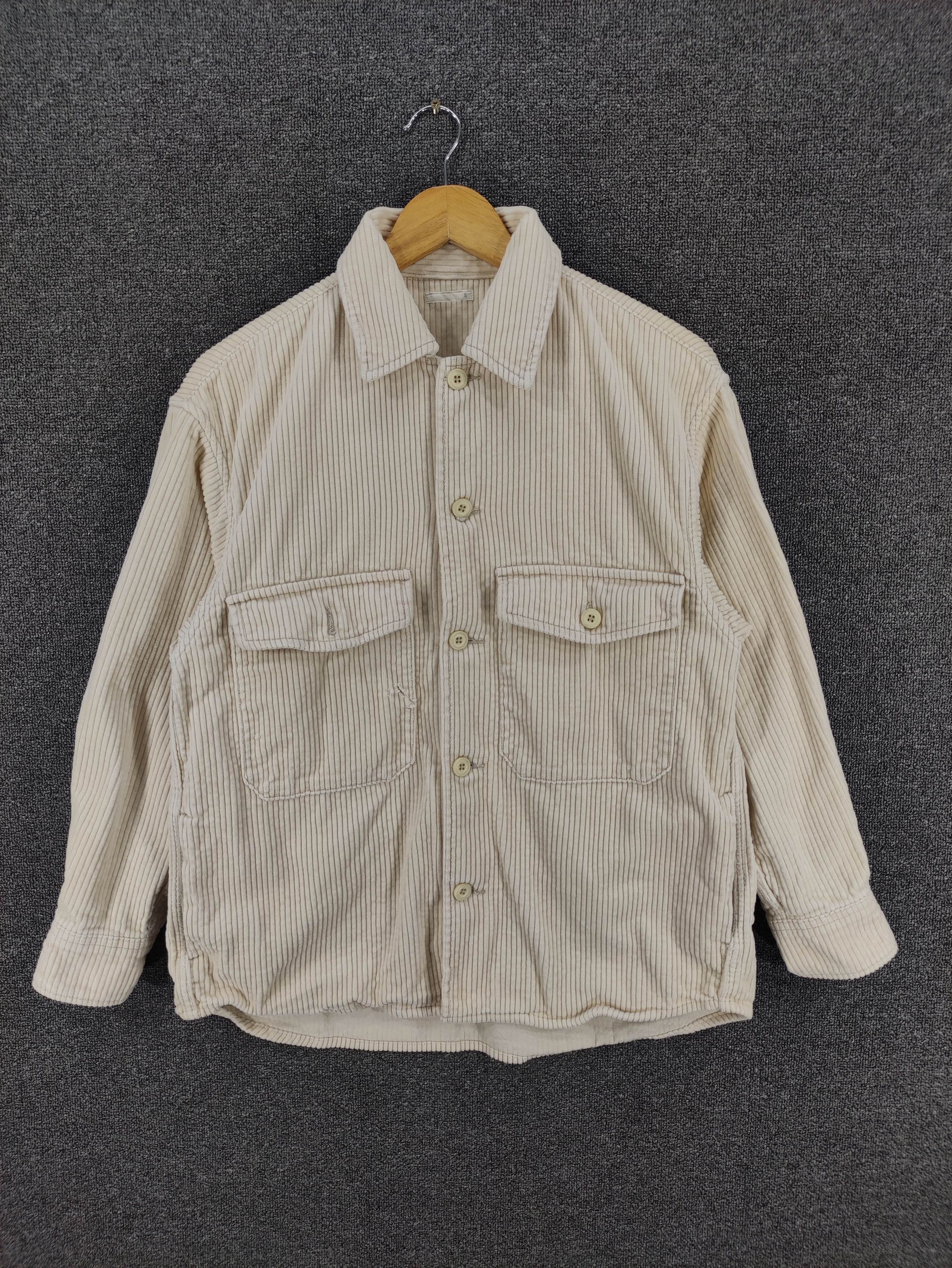 GU Vintage Gu Corduroy Jacket Shirt Button Up Size S / US 4 / IT 40 - 1 Thumbnail