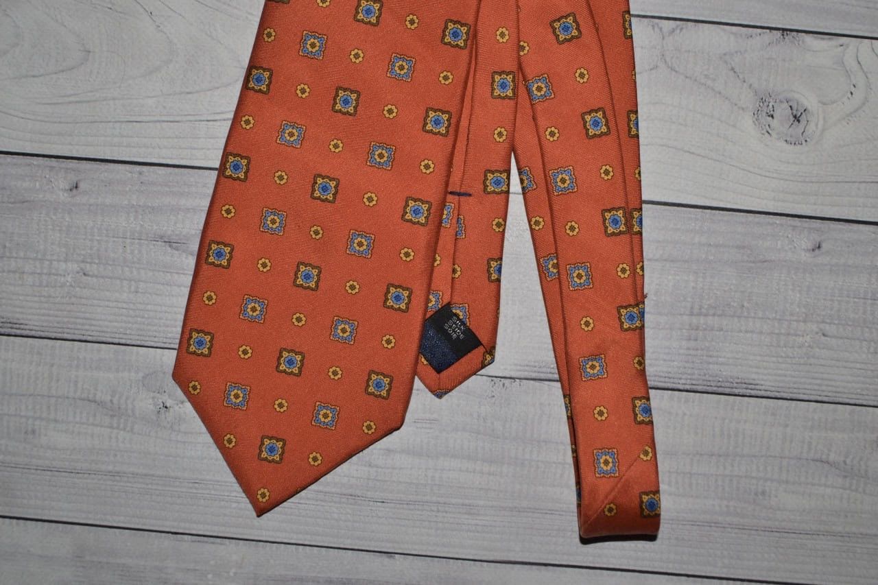 Other Daniels & Korff Orange Silk Tie Size ONE SIZE - 2 Thumbnail