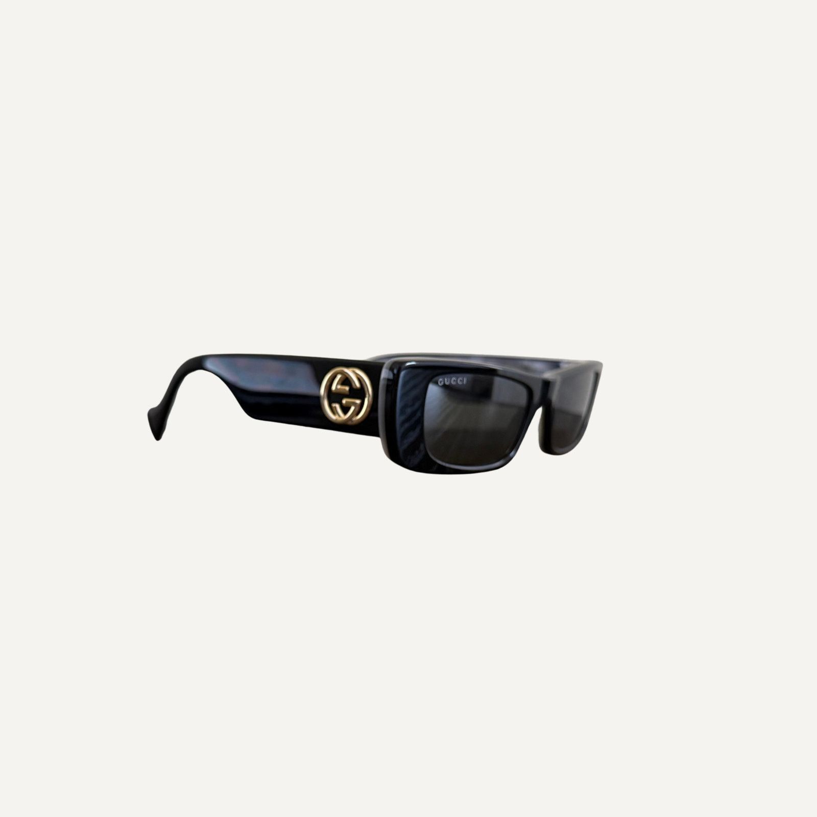 Women's - Gucci GGD516S 001 Rectangular Framed Sunglasses