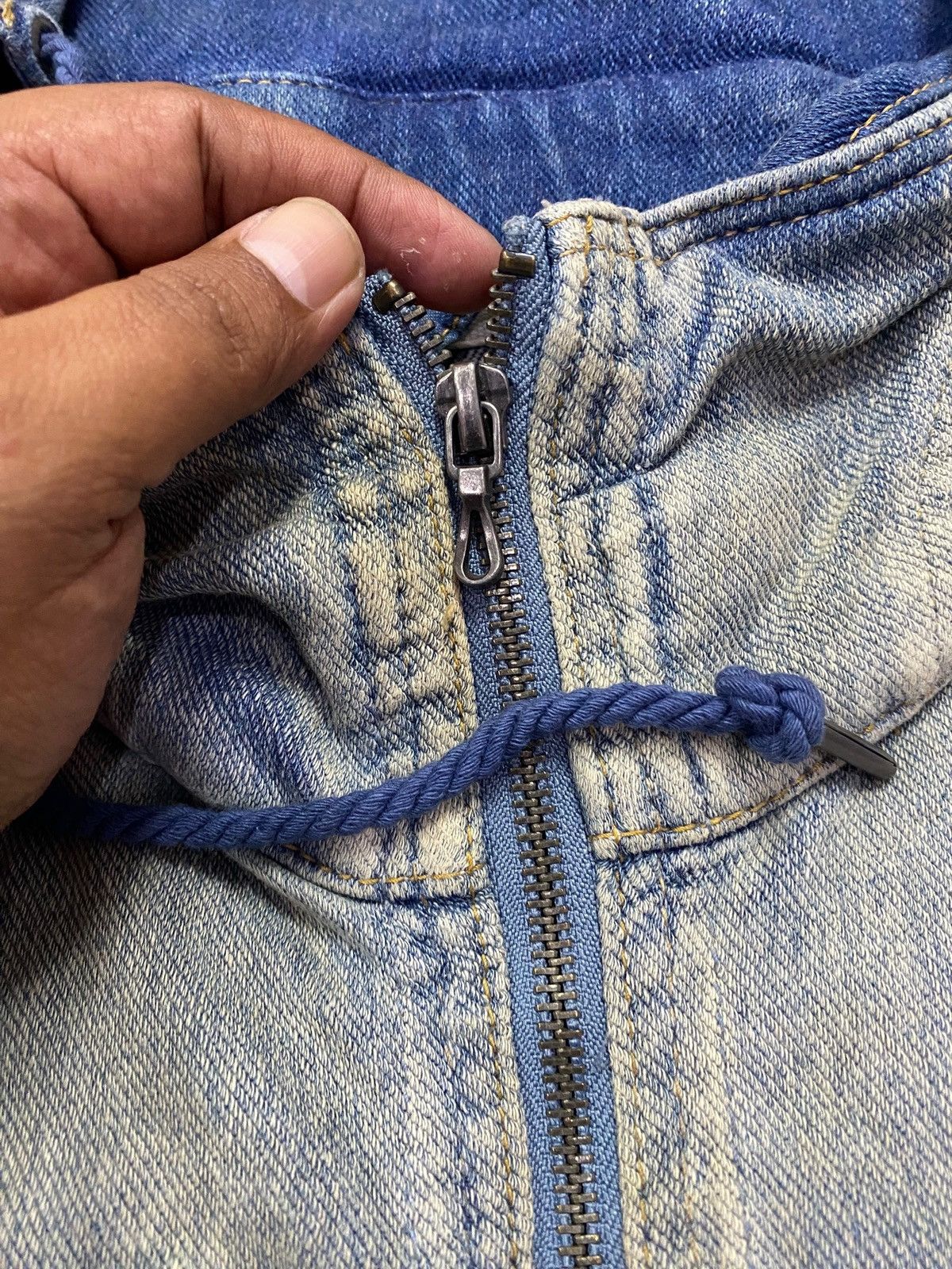 GOA Genuine Vintage G.O.A Denim Hooded Sleeveless Vest Zip Up Size US M / EU 48-50 / 2 - 3 Thumbnail