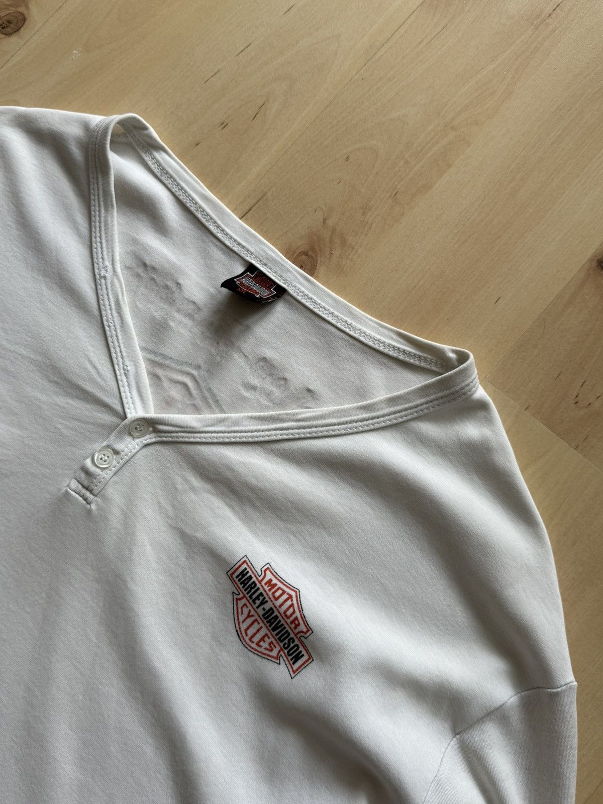 Harley Davidson Harley Davidson v neck long sleeve tshirt xxl Size US XXL / EU 58 / 5 - 5 Thumbnail