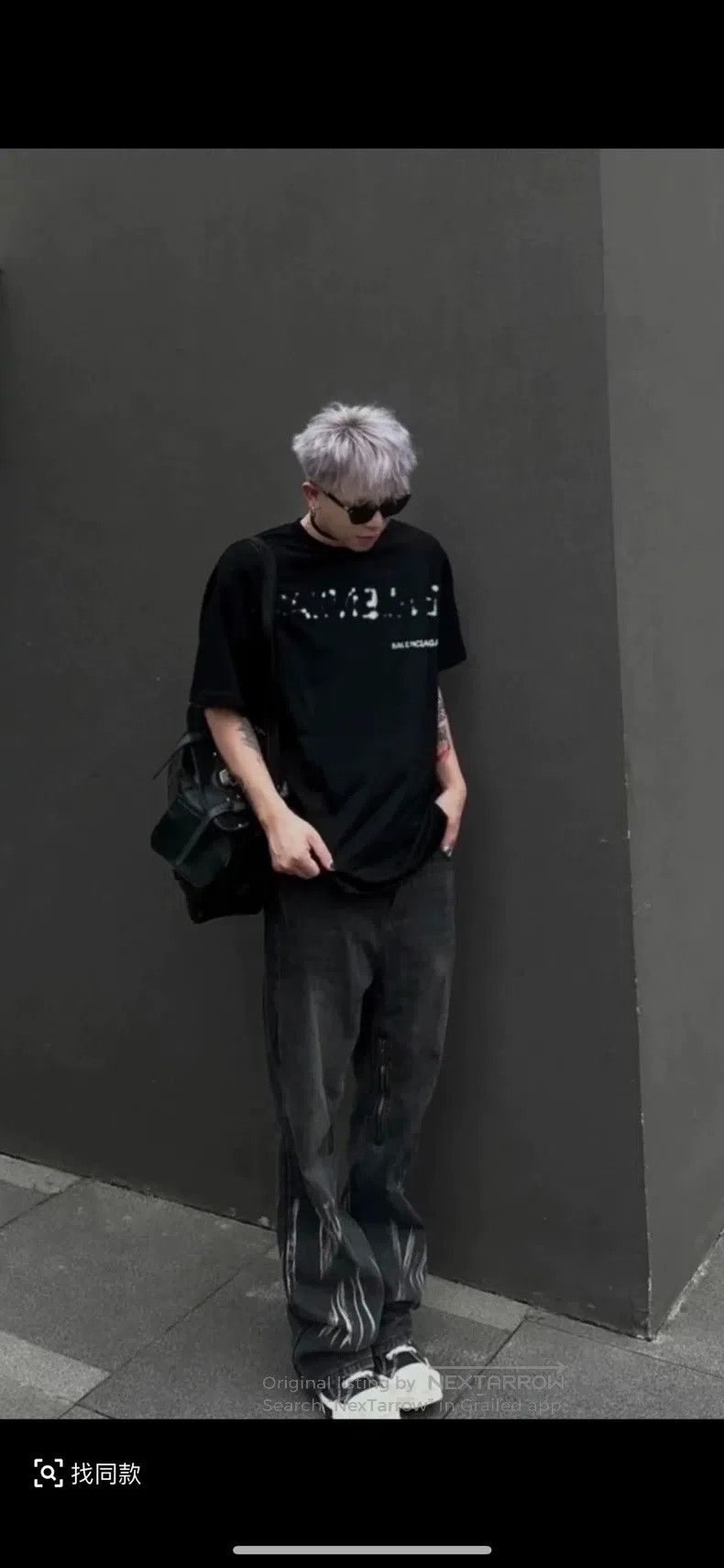 Balenciaga Balenciaga Model Graffiti Short Sleeve T-Shirt, Size Xs Size US XS / EU 42 / 0 - 6 Thumbnail