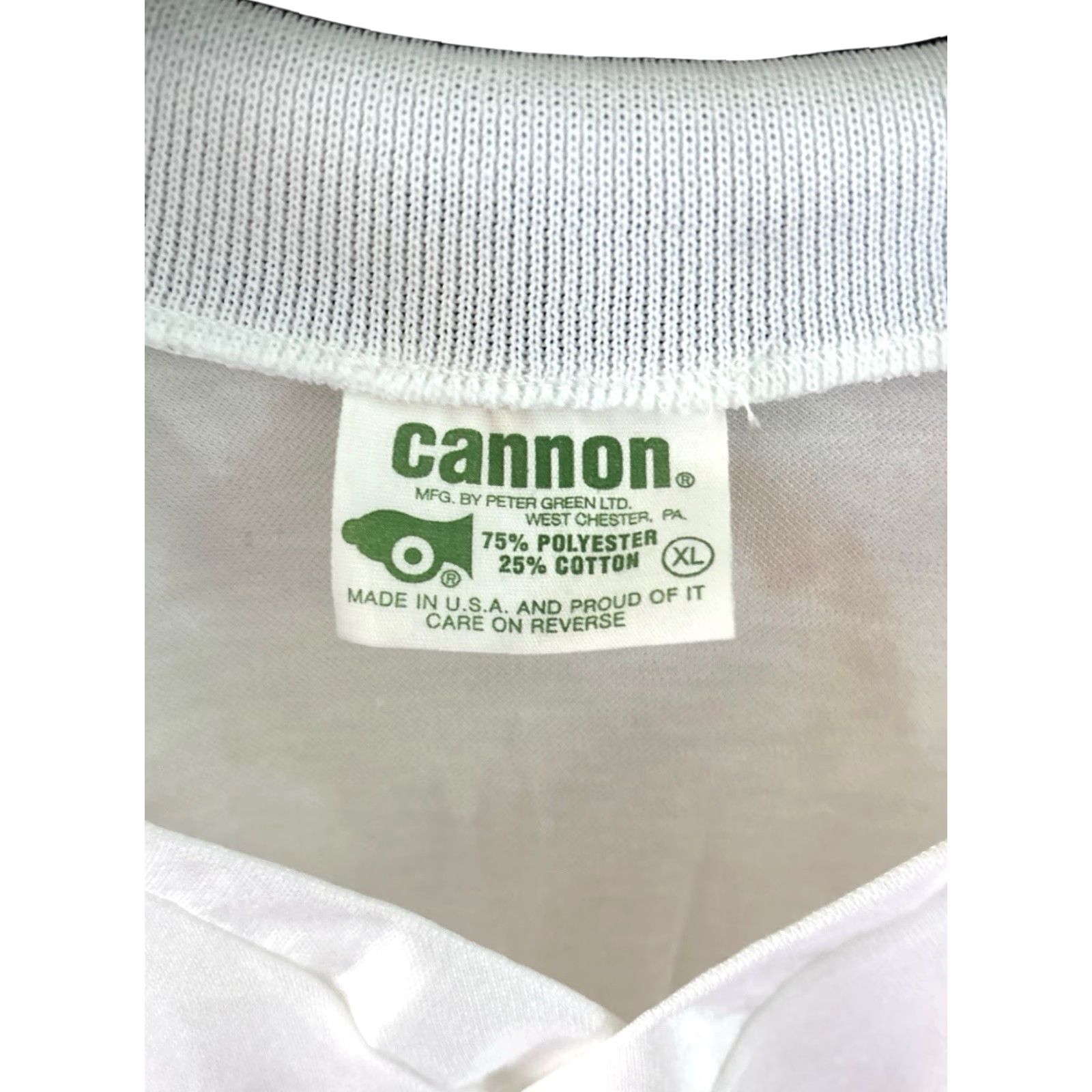 Canon VINTAGE Cannon Soccer Polo Shirt Mens XL White NWOT 80s USA Made in USA Deadstock Size US XL / EU 56 / 4 - 6 Thumbnail