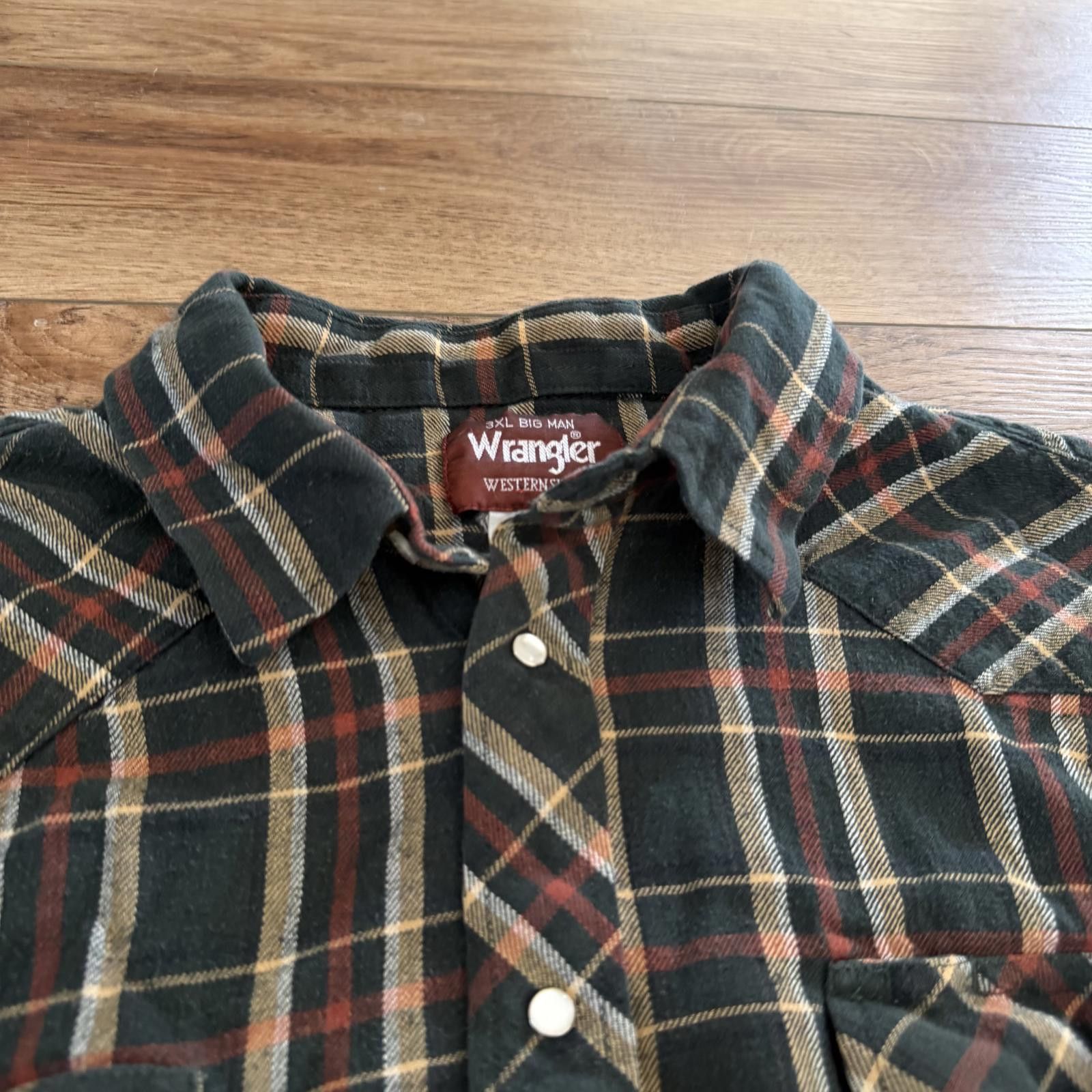 Wrangler Vintage Wrangler Western Flannel Snap Shirt 90s Y2K Cowboy Size US XXL / EU 58 / 5 - 3 Thumbnail