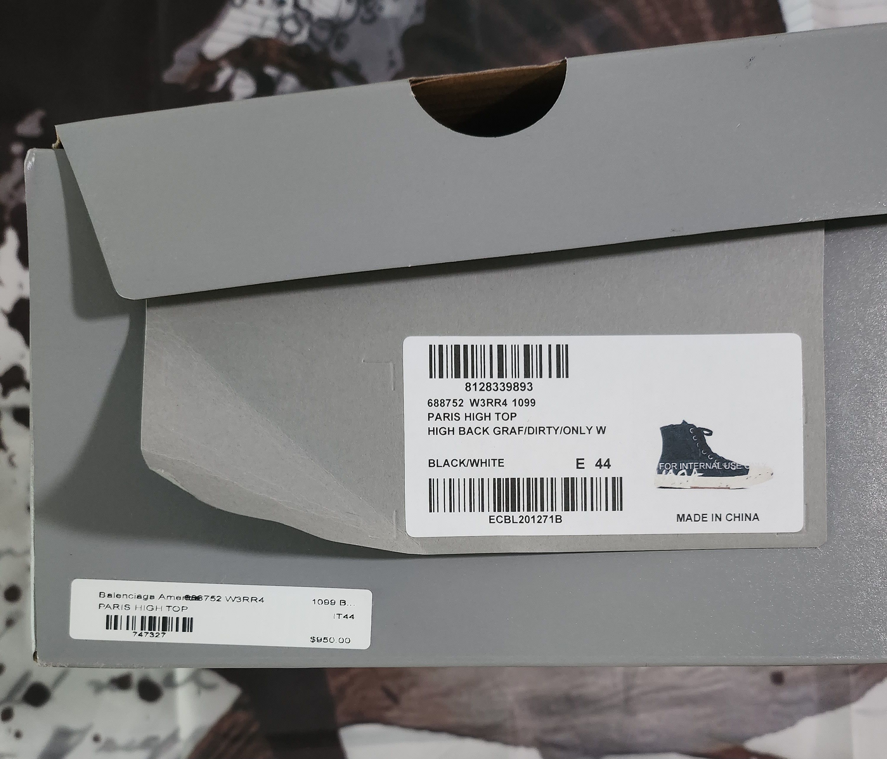 Balenciaga Paris Graffiti High Top Size US 11 / EU 44 - 12 Thumbnail