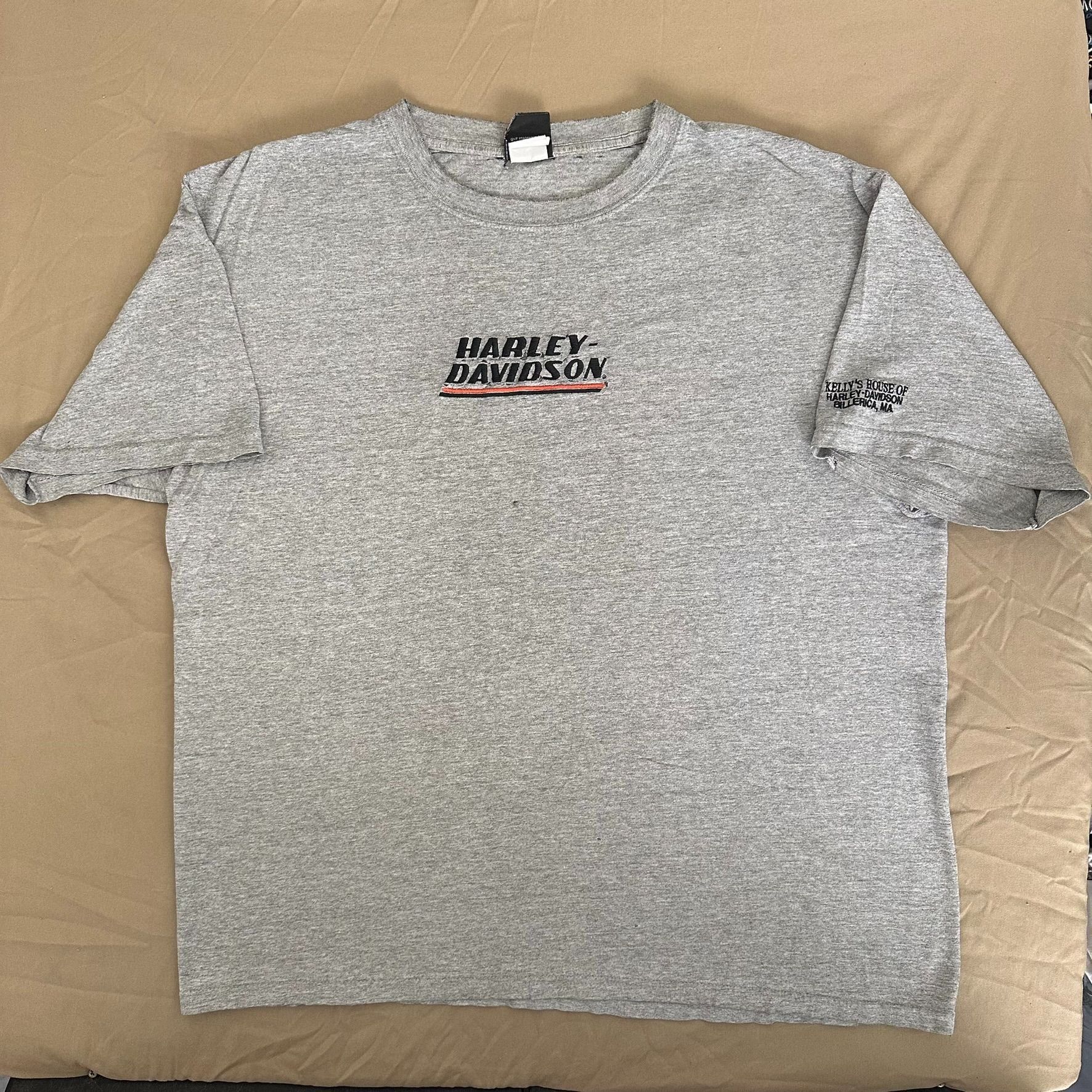 Harley Davidson Vintage Y2K Harley Davidson Spell Out T-Shirt Embroidered Mi Size US XL / EU 56 / 4 - 1 Thumbnail